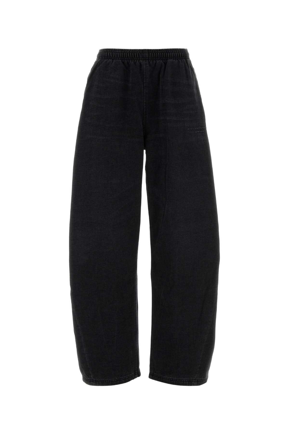 Black cotton blend joggers 4DC4254887020A (alexanderwang / パンツ ) | alexanderwang (アレキサンダーワン)