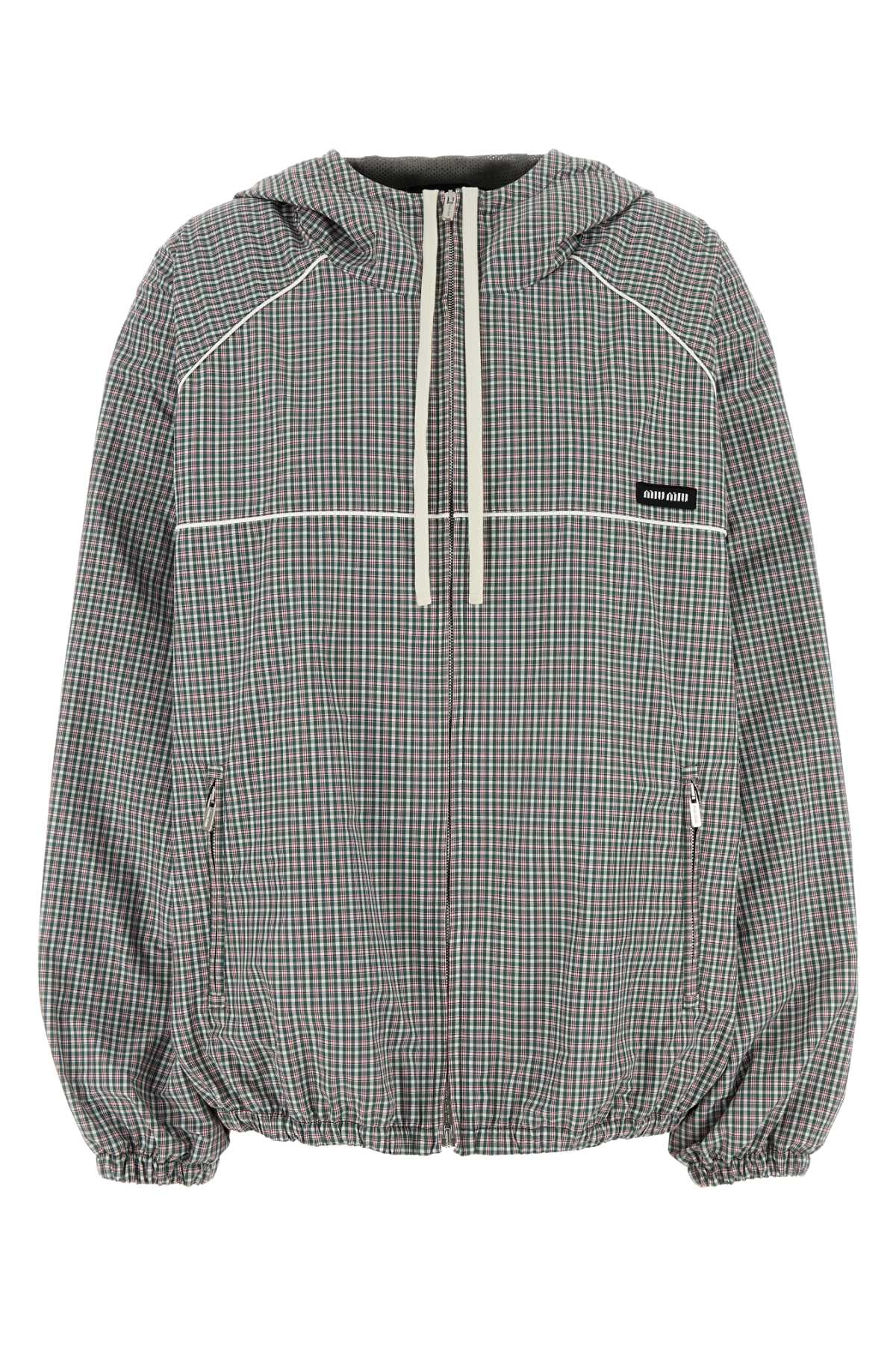 Embroidered tech fabric jacket ML1234SOOO17L3F0OPP (MIU MIU / カジュアルジャケット ) | MIU MIU (ミュウミュウ)