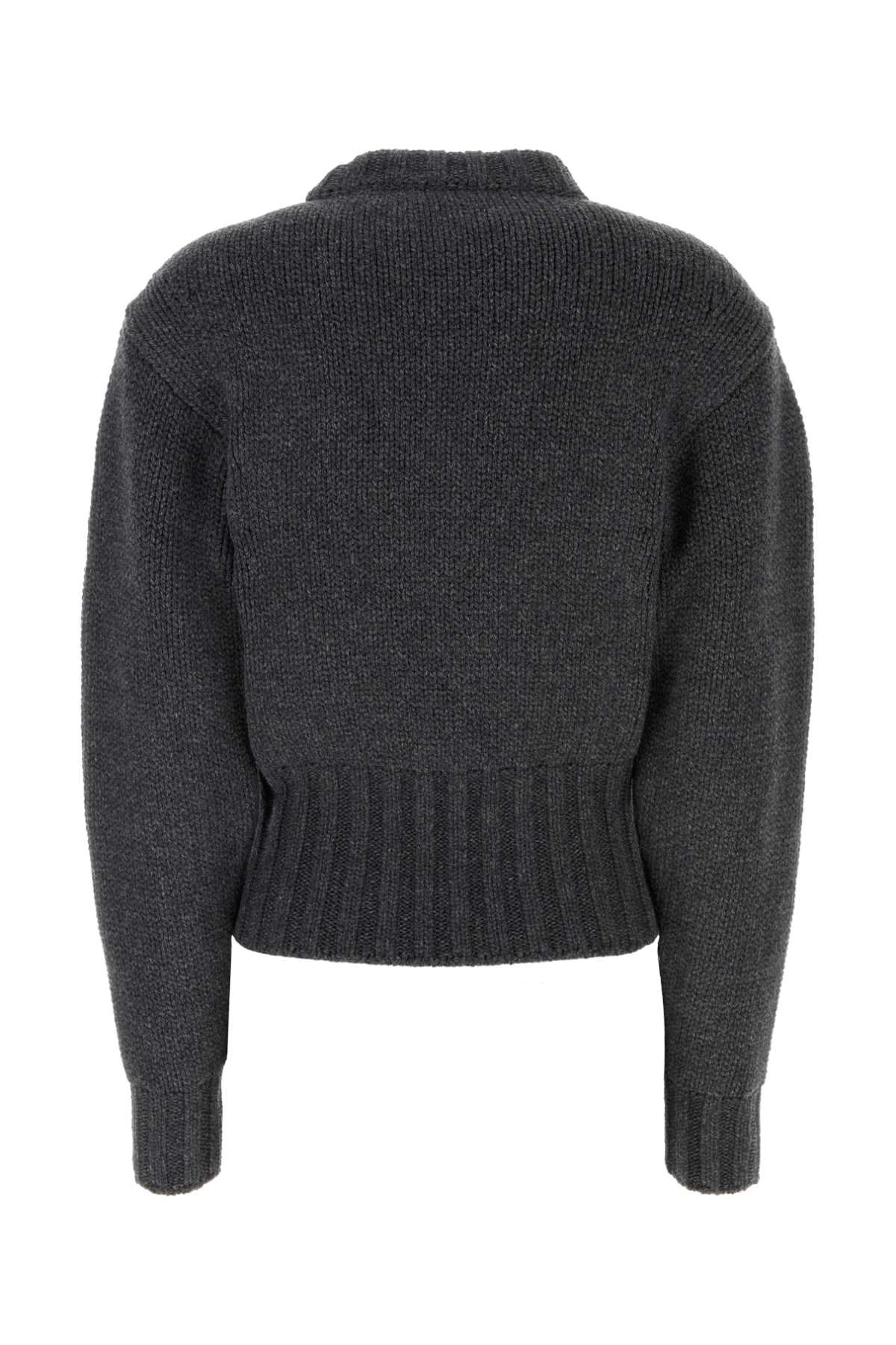 Melange dark grey stretch wool blend sweater 807668Q1BBI1015 (Alexander McQUEEN / ニット・セーター・カーディガン ) | Alexander McQUEEN (アレキサンダー・マックイーン)(1)