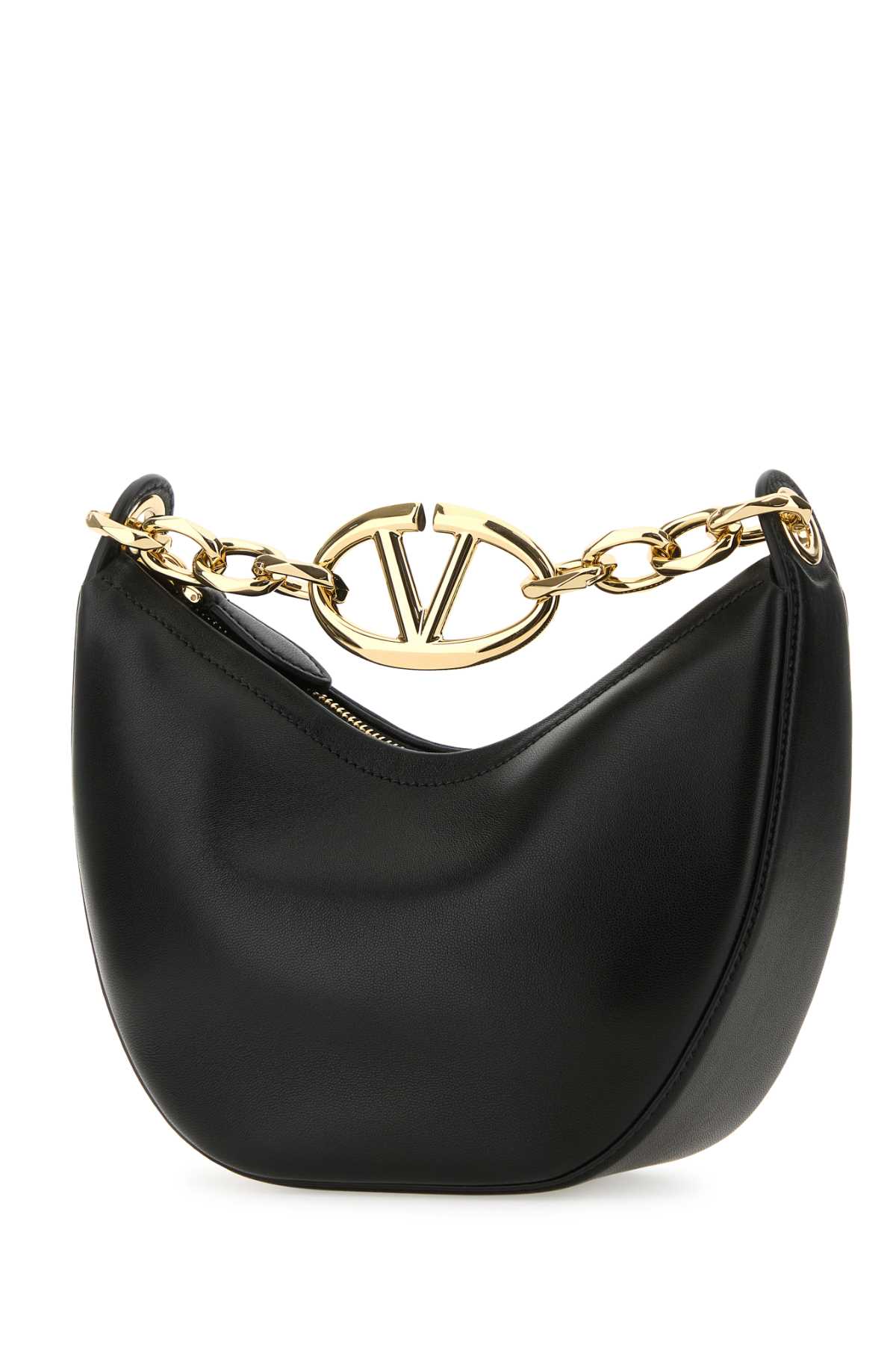 Black leather small Hobo VLogo Moon handbag 5W2B0Q43PHV0NO (Valentino Garavani / ハンドバッグ・ショルダーバッグ ) | Valentino Garavani (ヴァレンティノ)(1)