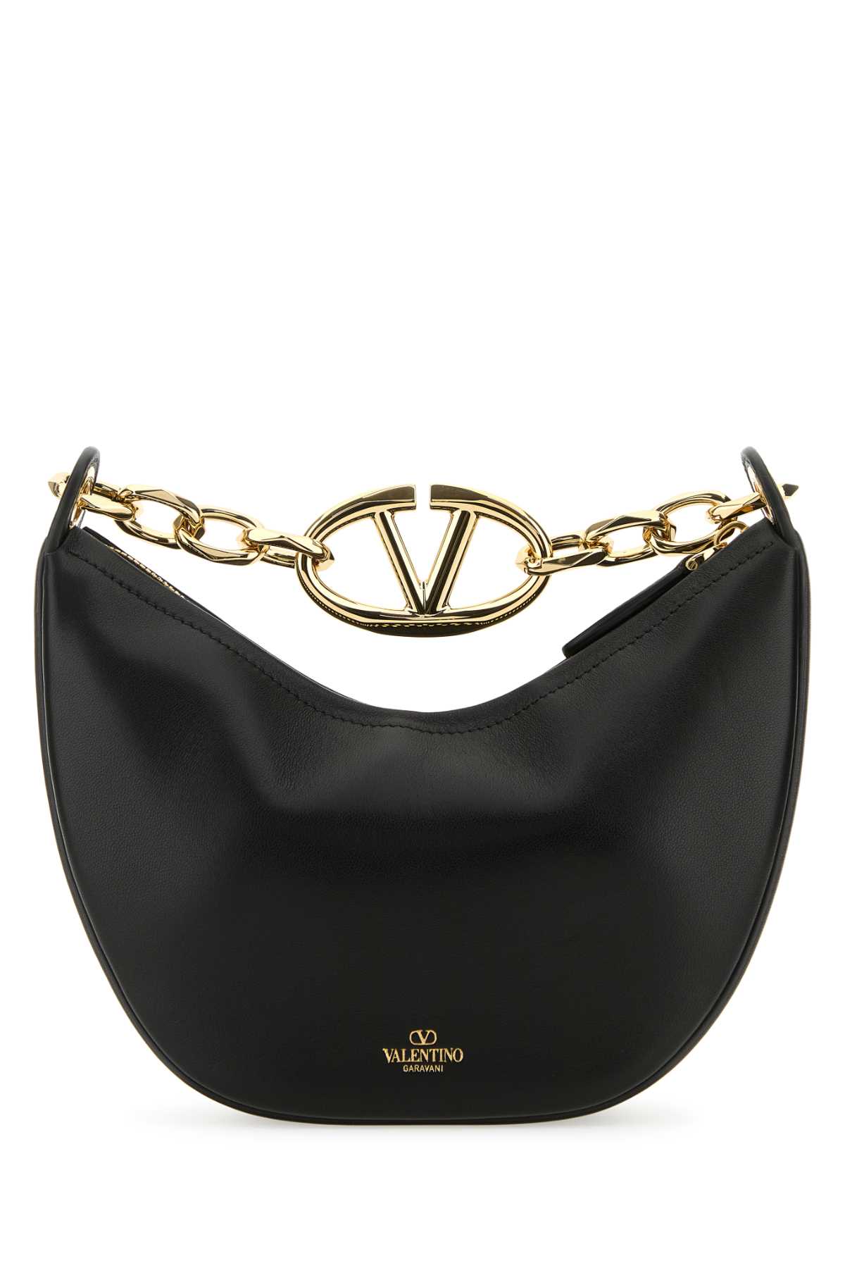 Black leather small Hobo VLogo Moon handbag 5W2B0Q43PHV0NO (Valentino Garavani / ハンドバッグ・ショルダーバッグ ) | Valentino Garavani (ヴァレンティノ)(2)