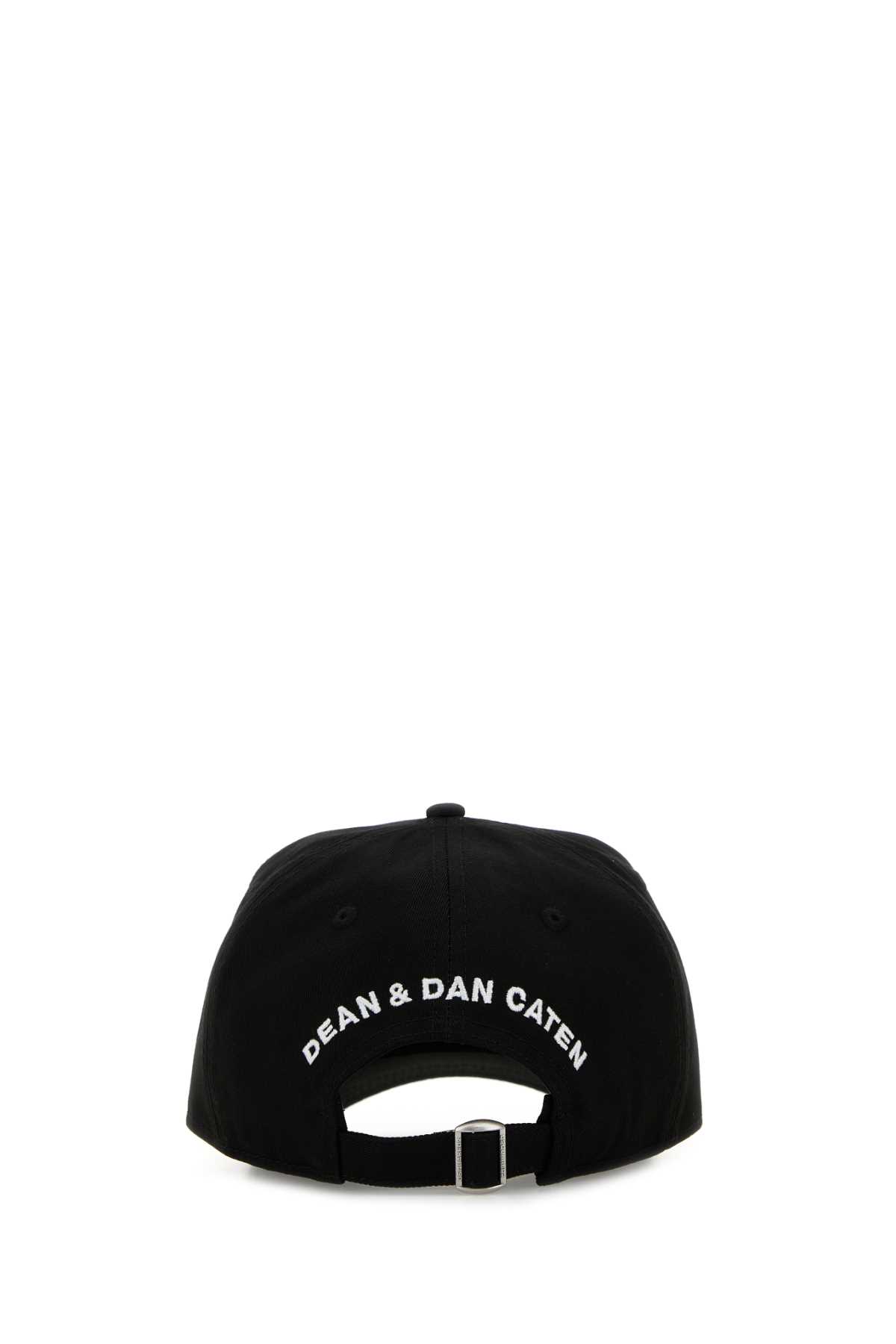 Black cotton baseball cap BCW088805C00001M063 (Dsquared2 / 帽子 ) | Dsquared2 (ディースクエアード)(2)