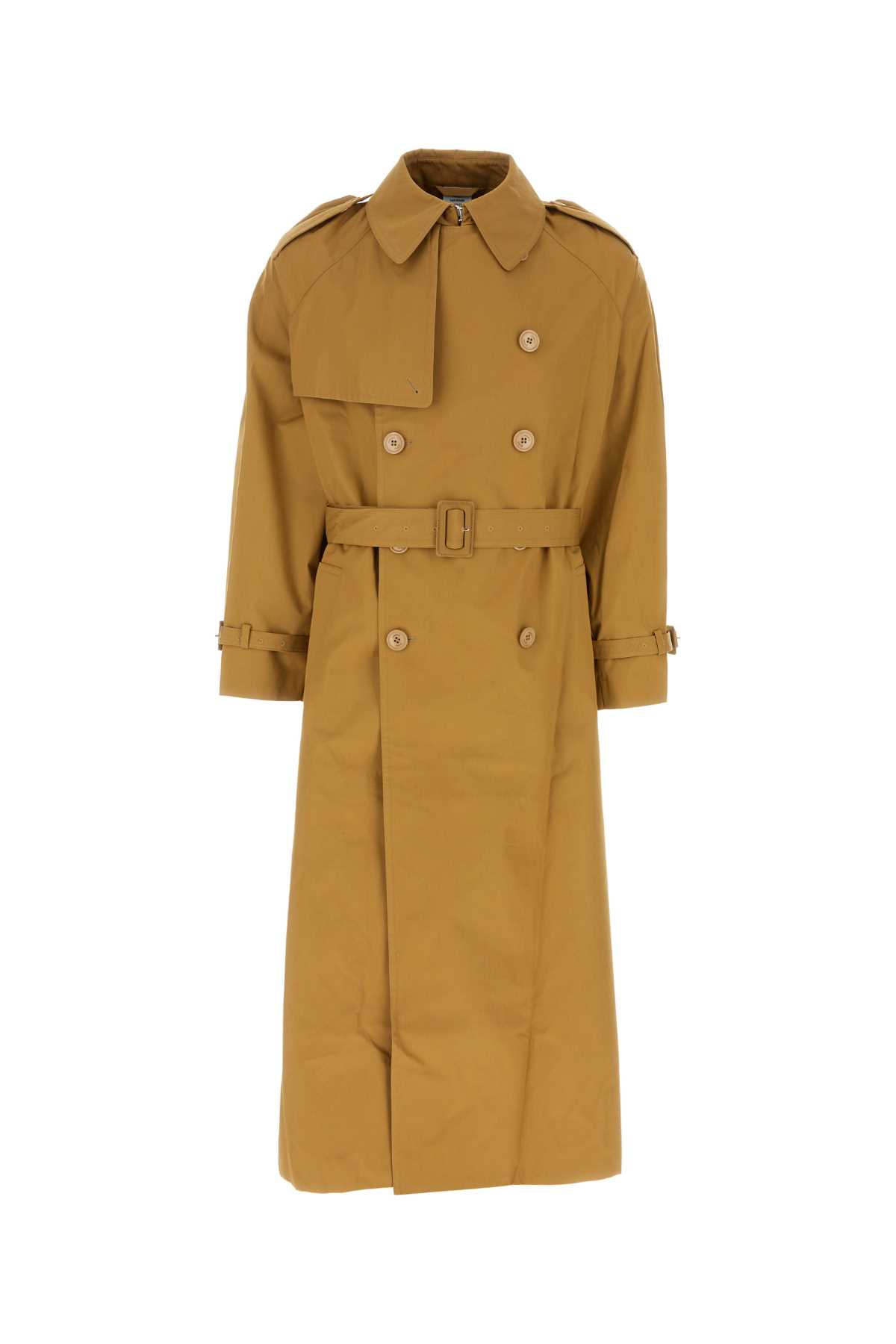 Ochre cotton oversize trench coat UE64CO800CBEIGE (VETEMENTS / コート ) | VETEMENTS (ヴェトモン)