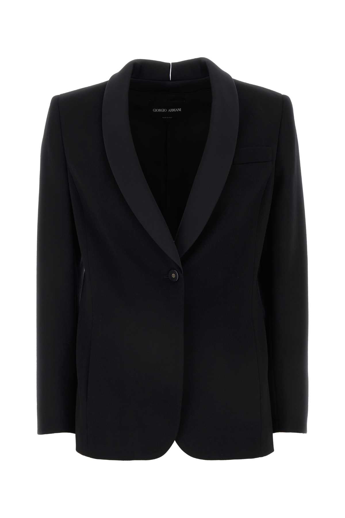 Black wool blazer GW000142TE10936UC001 (GIORGIO ARMANI / ブレザー・ジャケット ) | GIORGIO ARMANI (ジョルジオ アルマーニ)