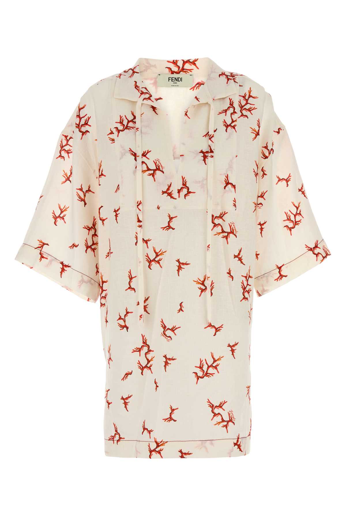 Printed linen kaftan FXD579AT8MF1MVO (FENDI / ワンピース・ドレス・オールインワン ) | FENDI (フェンディ)