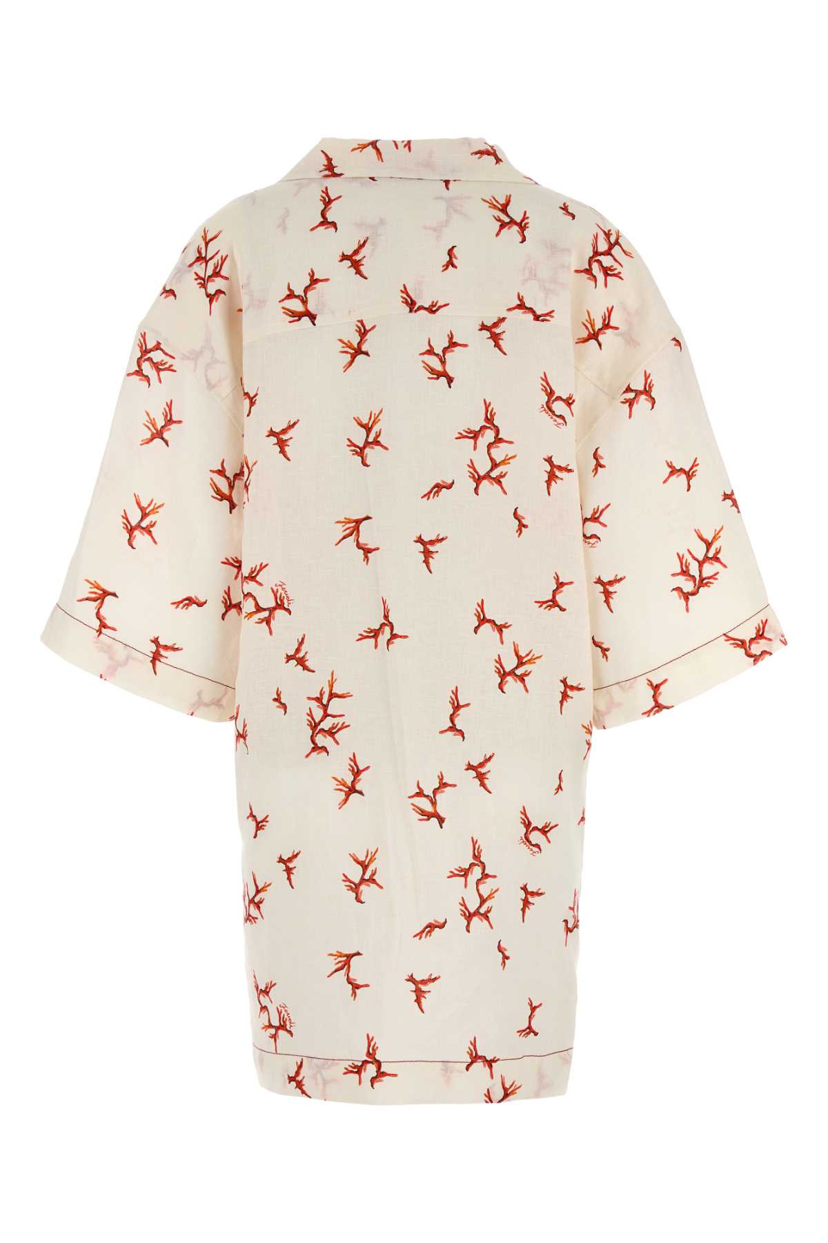 Printed linen kaftan FXD579AT8MF1MVO (FENDI / ワンピース・ドレス・オールインワン ) | FENDI (フェンディ)(1)