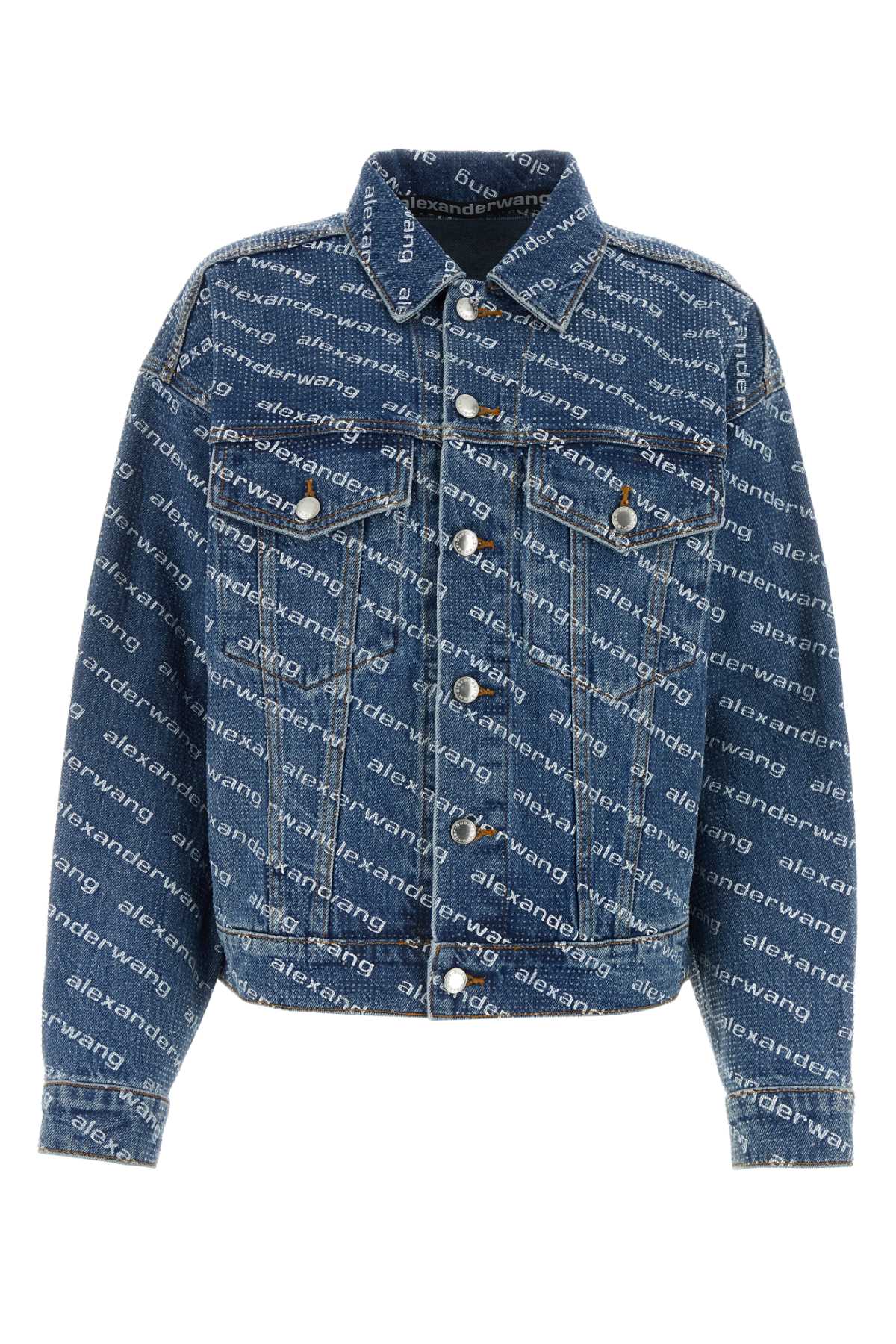 Printed denim oversize jacket 4DC3242452460 (alexanderwang / カジュアルジャケット ) | alexanderwang (アレキサンダーワン)