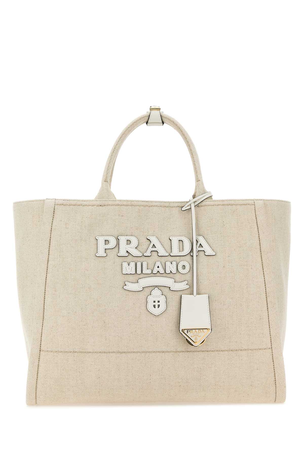 Sand canvas shopping bag 1BG473VOHO2DLIF0N86 (Prada / トートバッグ ) | Prada (プラダ)