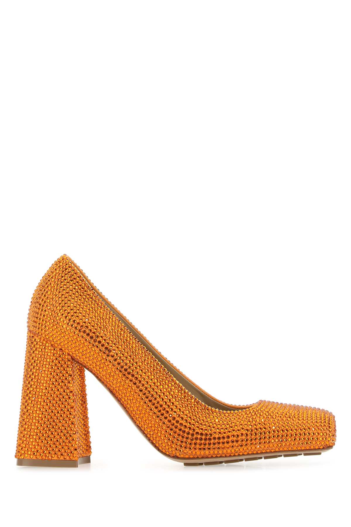 Orange leather and rhinestones Tower pumps 690004V1NV27593 (Bottega Veneta / パンプス・ハイヒール ) | Bottega Veneta (ボッテガ・ヴェネタ)