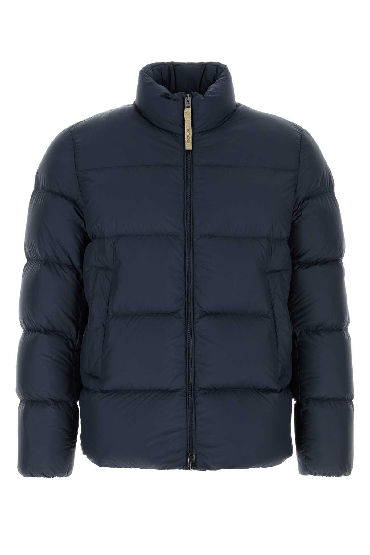 Navy blue polyester down jacket CFWOOU2086MRUT2635MELBLU (WOOLRICH / ダウンジャケット・コート ) | WOOLRICH (ウールリッチ)