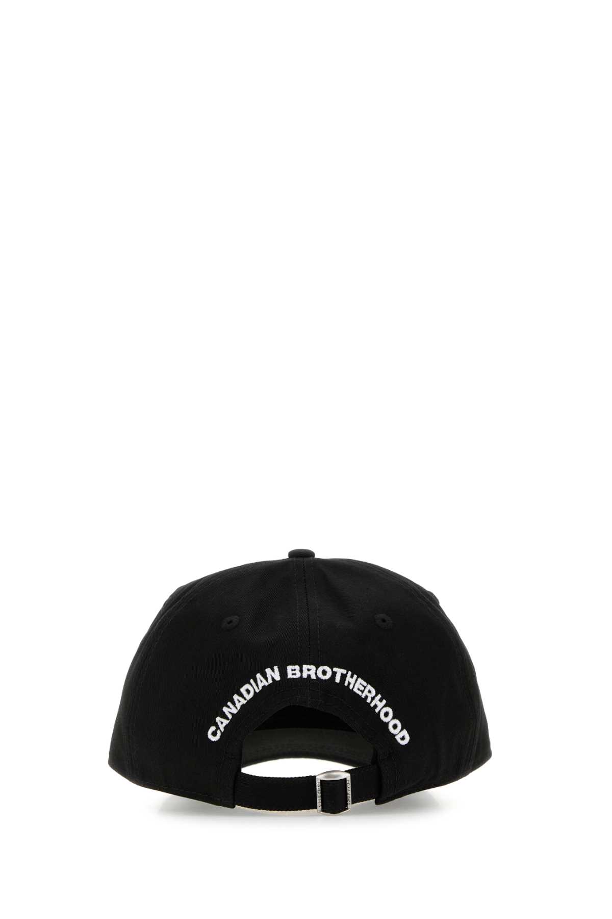 Black cotton baseball cap BCM076705C000012124 (Dsquared2 / 帽子 ) | Dsquared2 (ディースクエアード)(2)