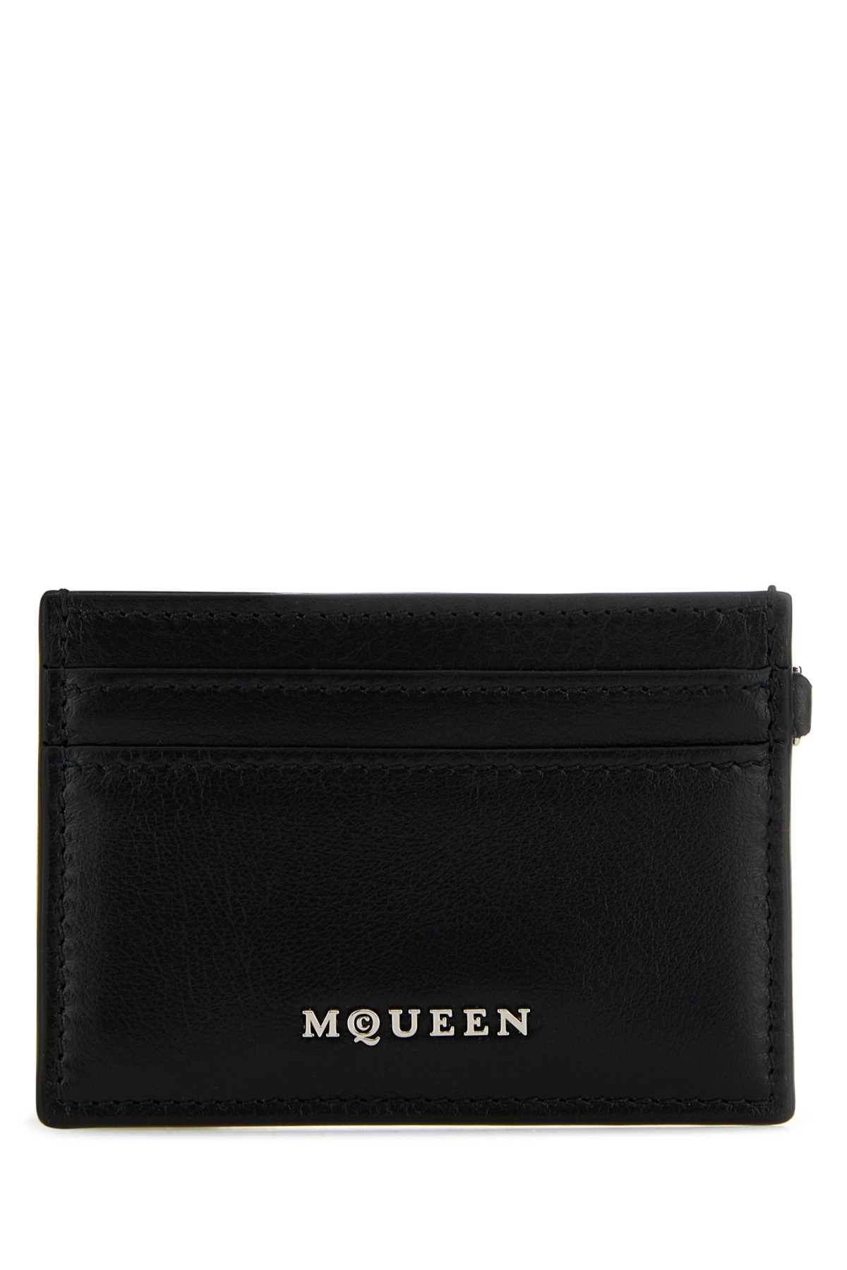 Black leather Sling card holder 8044341T1AN1000 (Alexander McQUEEN / 財布・カードケース ) | Alexander McQUEEN (アレキサンダー・マックイーン)