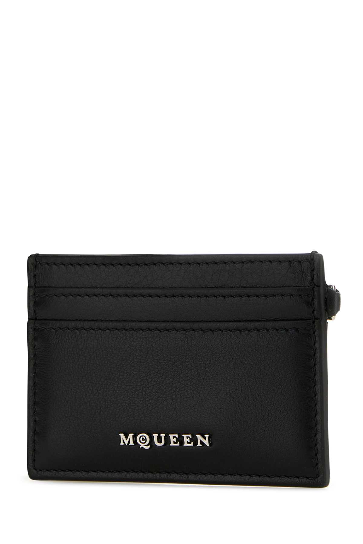Black leather Sling card holder 8044341T1AN1000 (Alexander McQUEEN / 財布・カードケース ) | Alexander McQUEEN (アレキサンダー・マックイーン)(1)