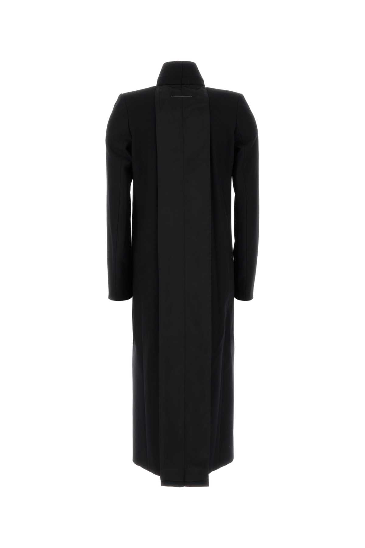 Black wool coat S62AA0090M35653900 (MM6 Maison Margiela / コート ) | MM6 Maison Margiela (エムエムシックス)(1)