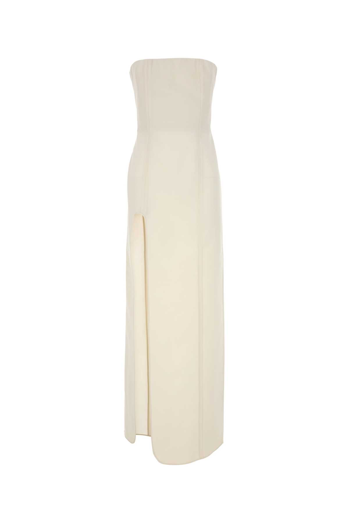 White wool long dress 6A04333EU6909200 (Stella McCartney / ワンピース・ドレス・オールインワン ) | Stella McCartney (ステラ マッカートニー)