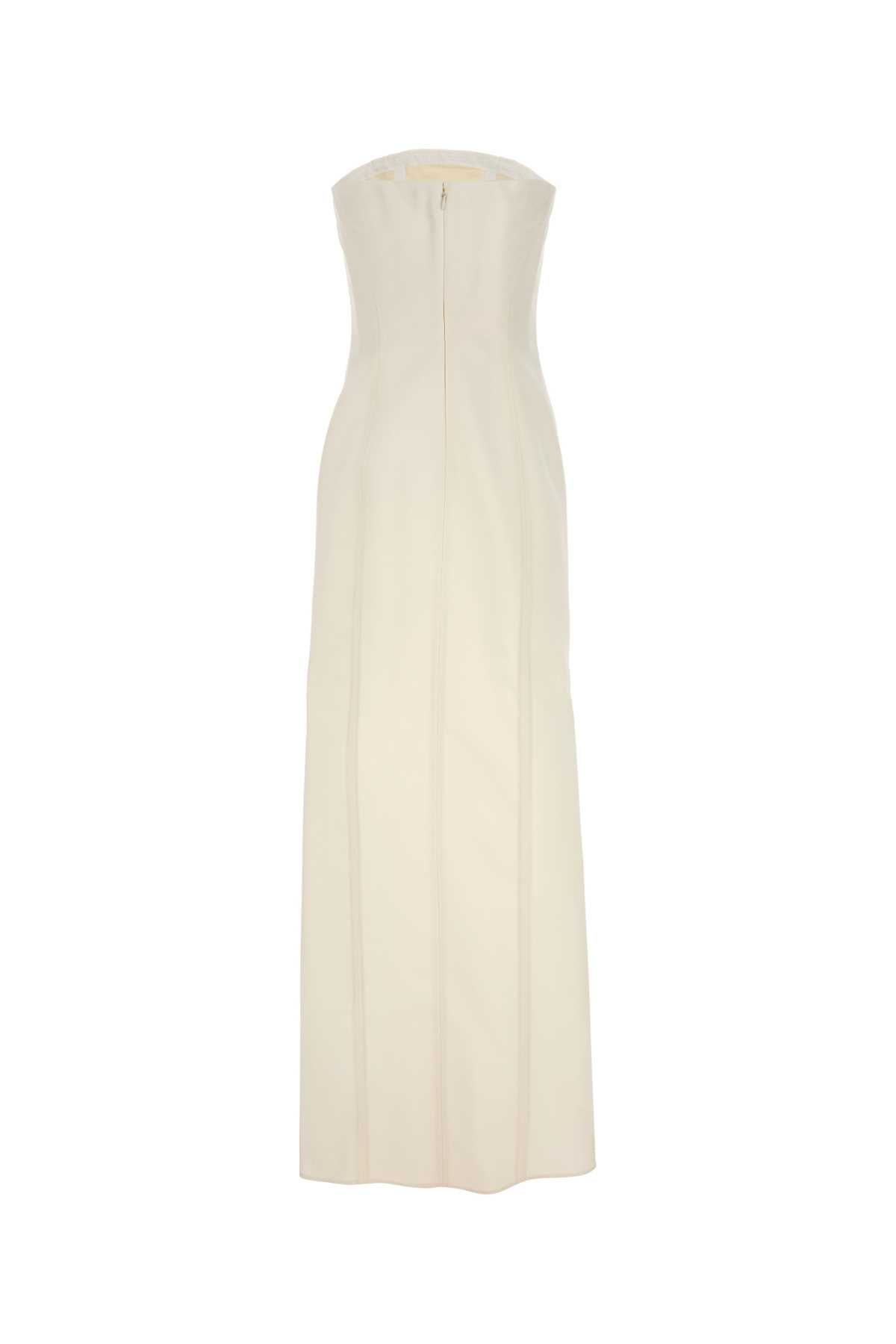 White wool long dress 6A04333EU6909200 (Stella McCartney / ワンピース・ドレス・オールインワン ) | Stella McCartney (ステラ マッカートニー)(1)