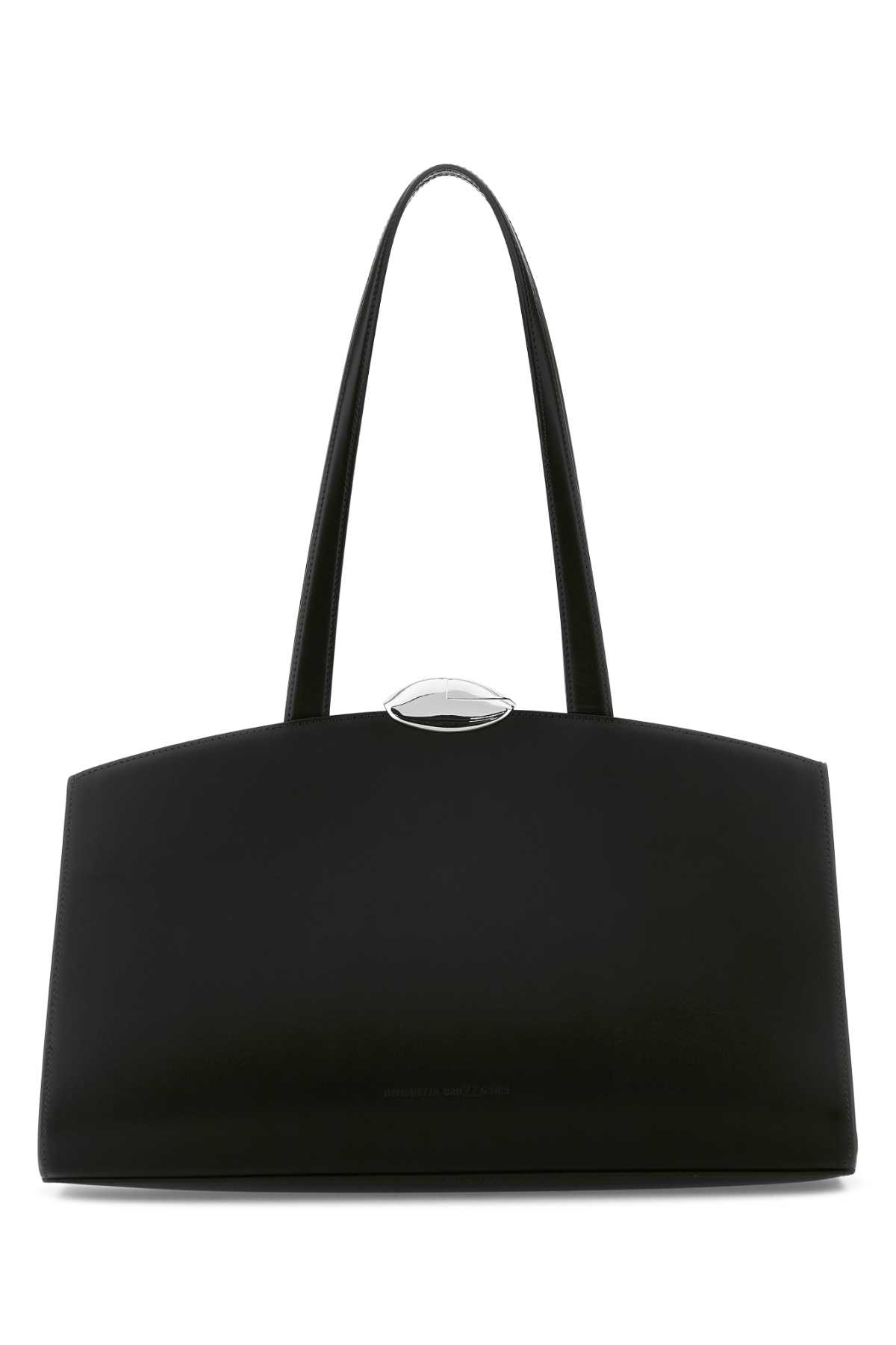 Black leather Serena shopping bag 0102052NIGHTLY (BENEDETTA BRUZZICHES / トートバッグ ) | BENEDETTA BRUZZICHES (ベネデッタ・ブルッツィケス)