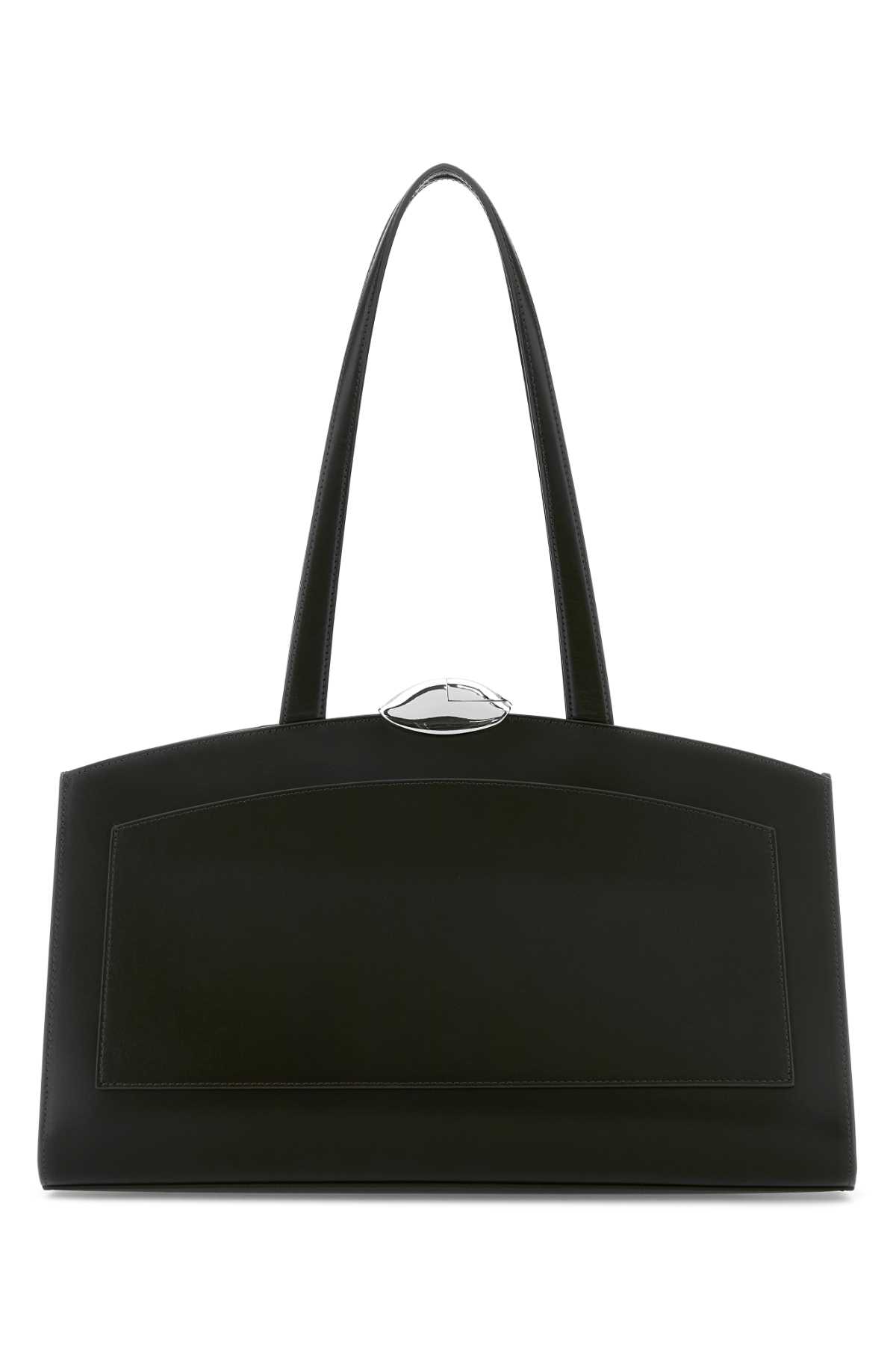 Black leather Serena shopping bag 0102052NIGHTLY (BENEDETTA BRUZZICHES / トートバッグ ) | BENEDETTA BRUZZICHES (ベネデッタ・ブルッツィケス)(2)