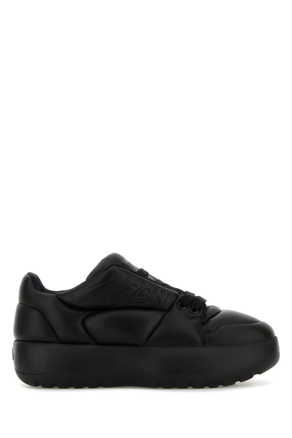 Black leather Puffer sneakers SNW0290189083502124 (Dsquared2 / スニーカー ) | Dsquared2 (ディースクエアード)