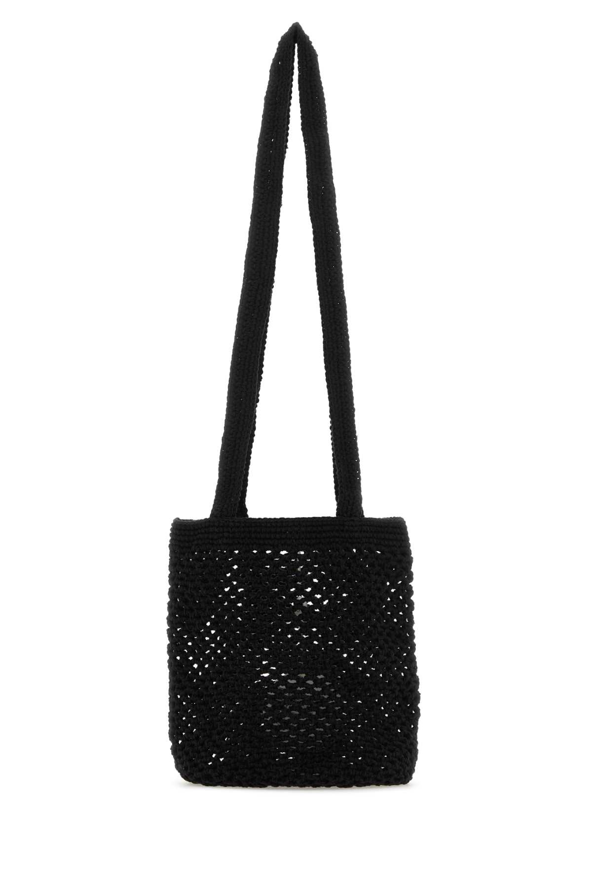 Black crochet Fisherman shoulder bag FISHERMANBAGBLACK (gimaguas / ハンドバッグ・ショルダーバッグ ) | gimaguas (ギマガス)