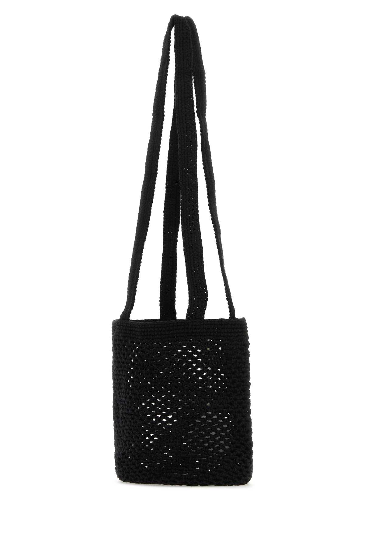 Black crochet Fisherman shoulder bag FISHERMANBAGBLACK (gimaguas / ハンドバッグ・ショルダーバッグ ) | gimaguas (ギマガス)(1)