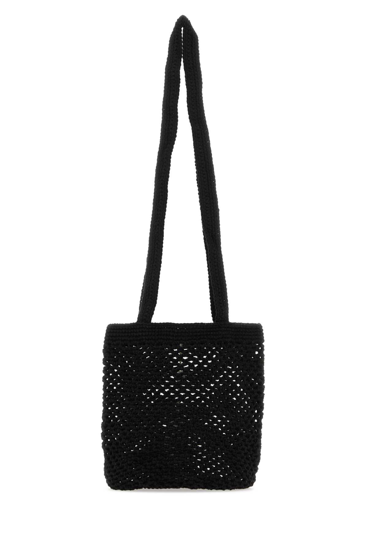 Black crochet Fisherman shoulder bag FISHERMANBAGBLACK (gimaguas / ハンドバッグ・ショルダーバッグ ) | gimaguas (ギマガス)(2)
