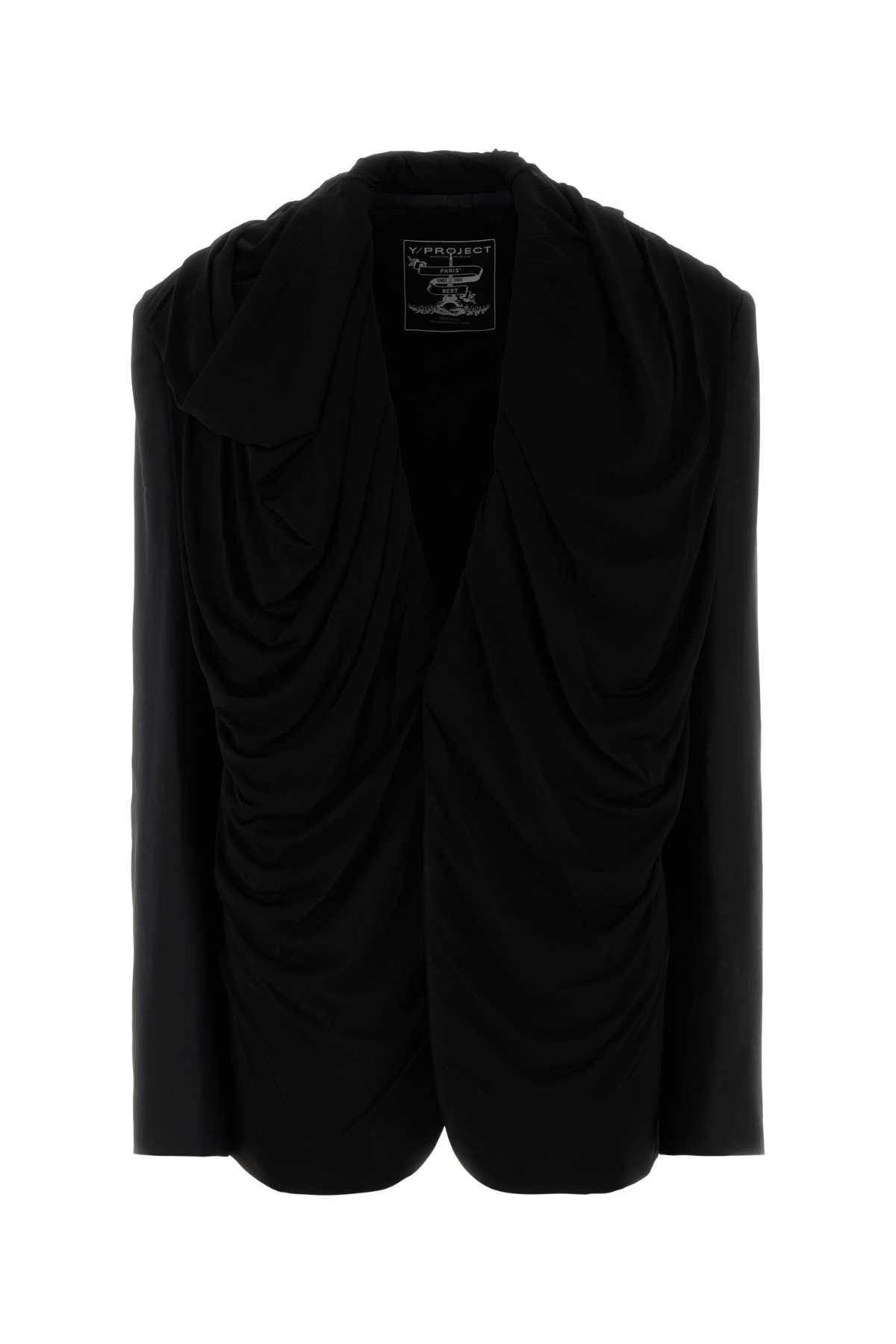 Black stretch twill oversize blazer 201BL009F533BLACK (Y/Project / ブレザー・ジャケット ) | Y/Project (ワイプロジェクト)