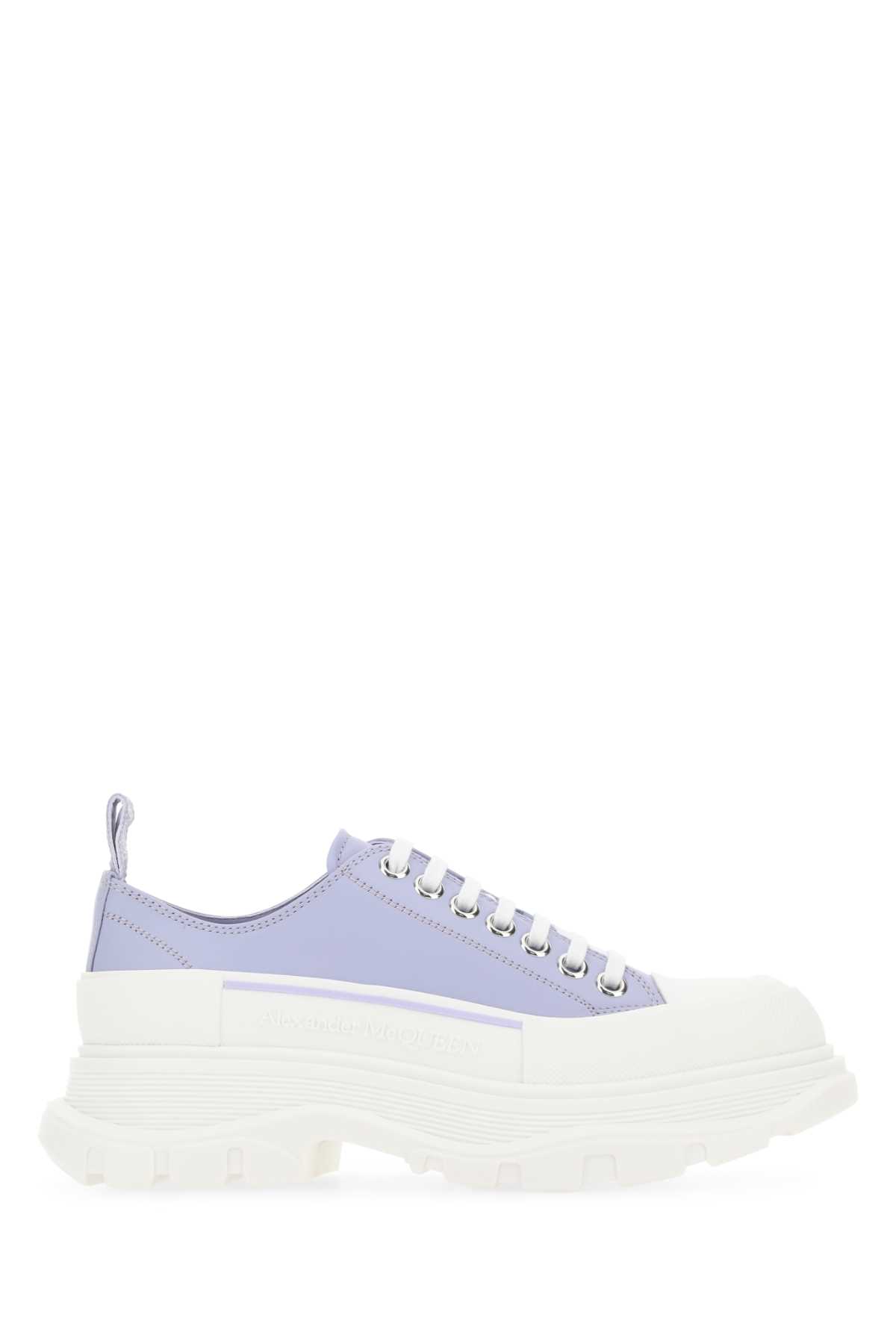 Lilac leather Tread Slick sneakers 702042WHZ625439 (Alexander McQUEEN / スニーカー ) | Alexander McQUEEN (アレキサンダー・マックイーン)