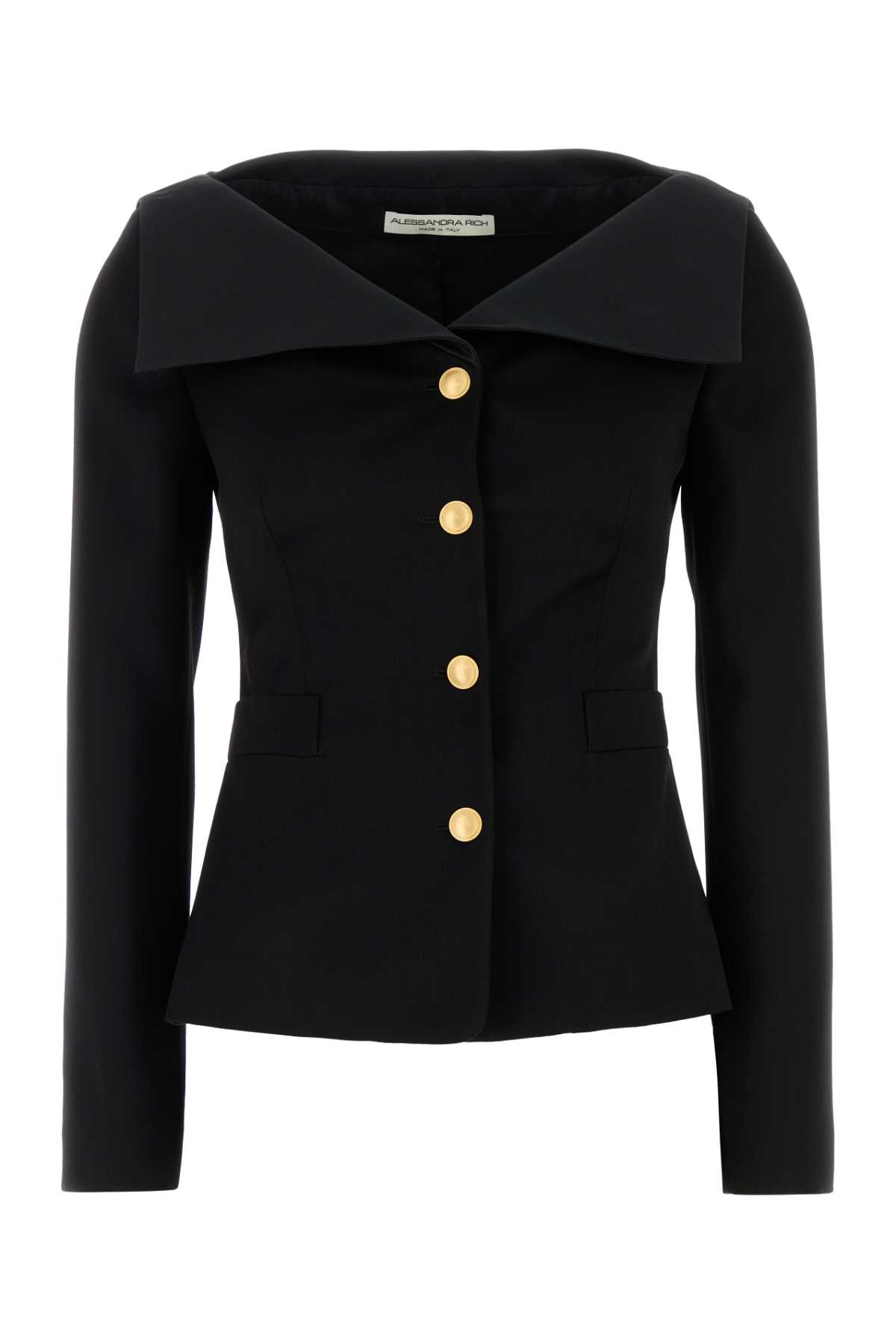 Black wool blazer FABX3993F40850900 (ALESSANDRA RICH / ブレザー・ジャケット ) | ALESSANDRA RICH (アレッサンドラ リッチ)
