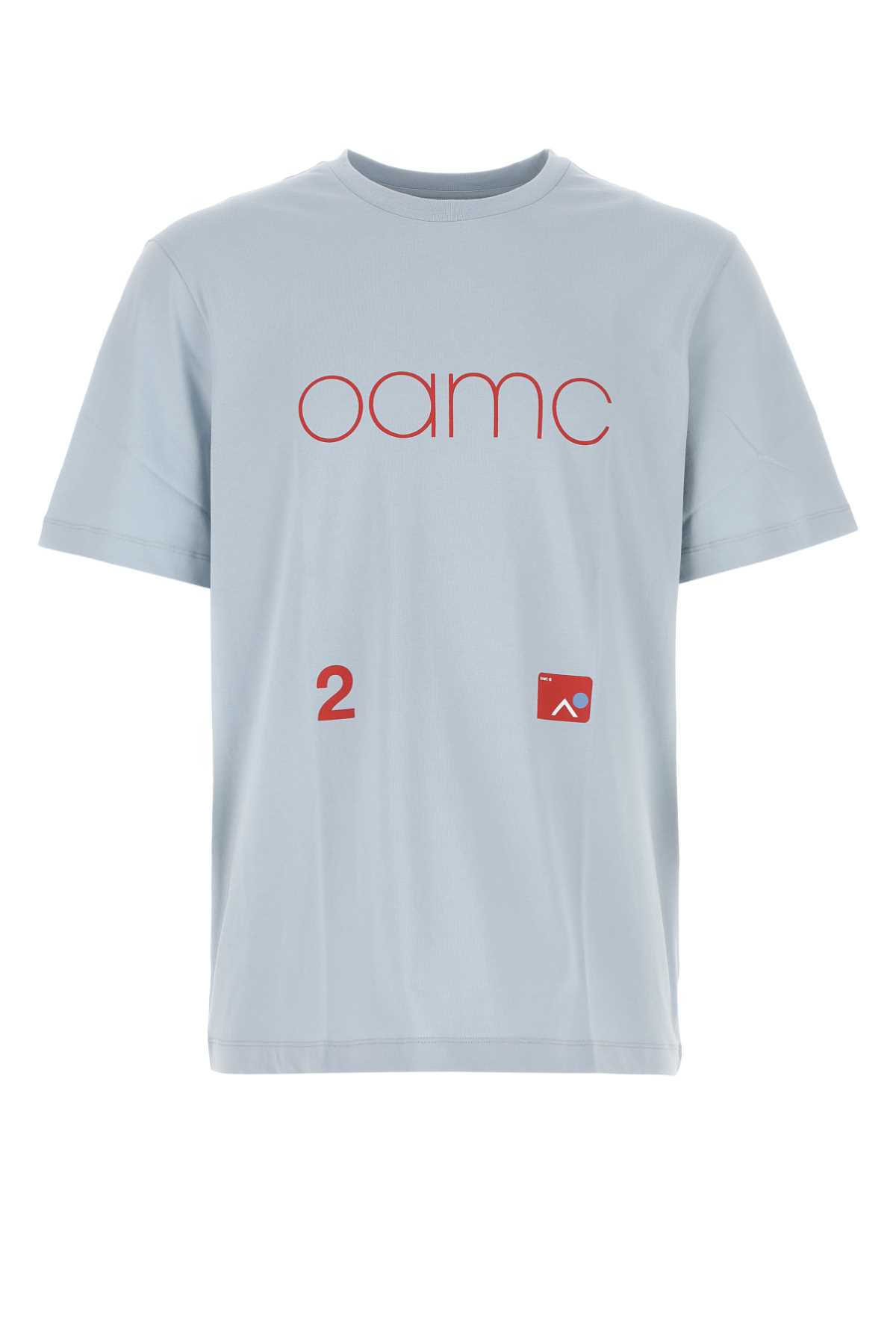 Light-blue cotton oversize t-shirt 23E28OAJ10COT00744462 (OAMC / Tシャツ・カットソー ) | OAMC (オーエーエムシー)