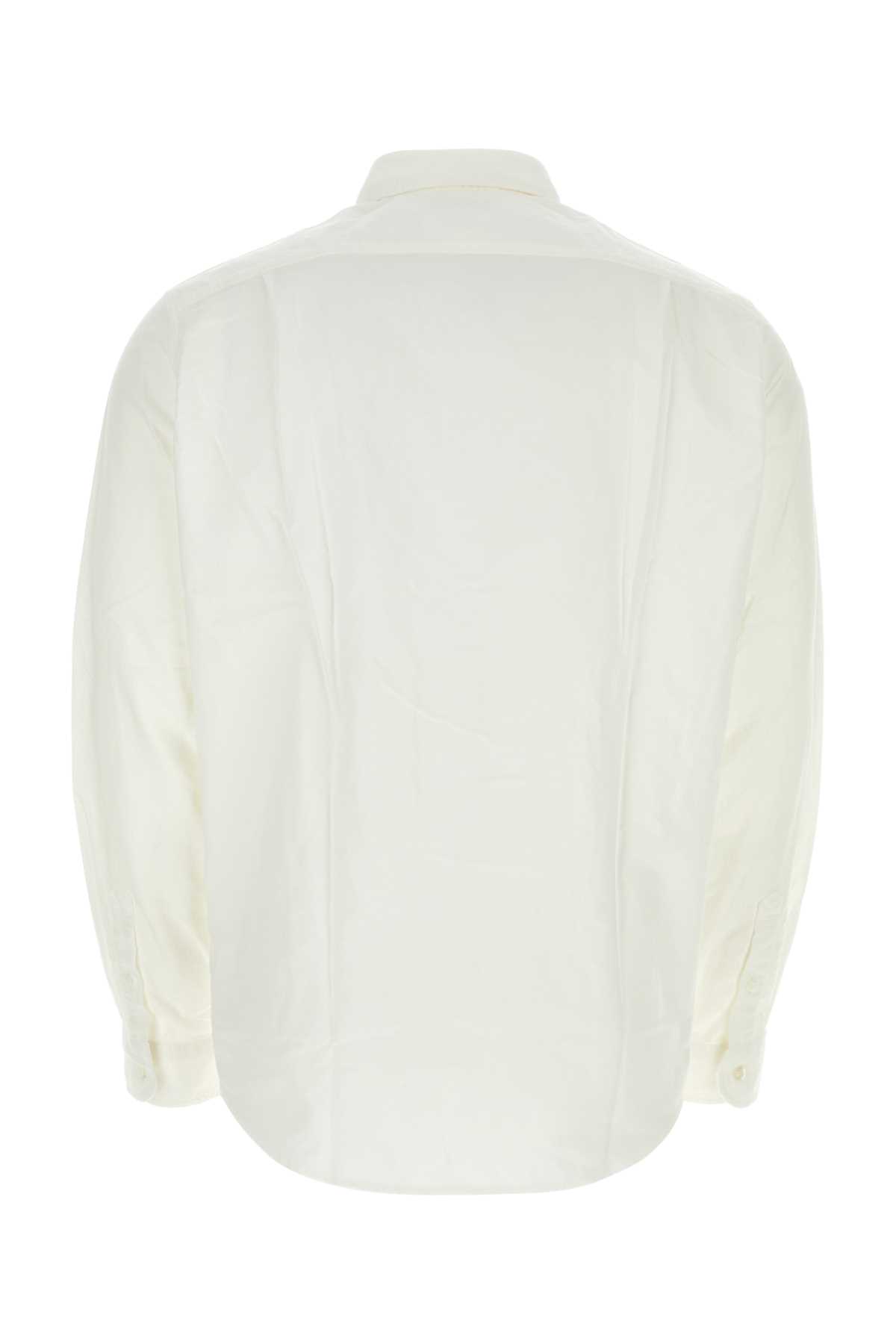 White poplin Junya Watanabe X Maison Kitsune shirt WMB905S24WHITE (JUNYA WATANABE / シャツ・ブラウス ) | JUNYA WATANABE (ジュンヤ ワタナベ)(1)