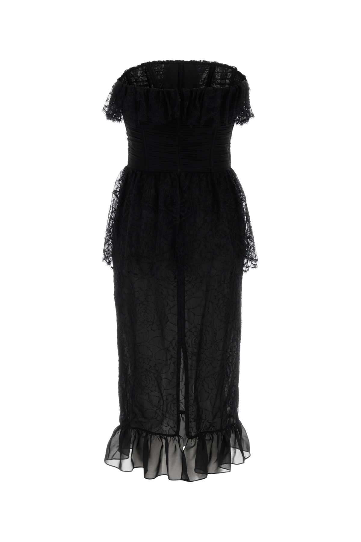 Black lace dress FABX4152P46050900 (ALESSANDRA RICH / ワンピース・ドレス・オールインワン ) | ALESSANDRA RICH (アレッサンドラ リッチ)(1)