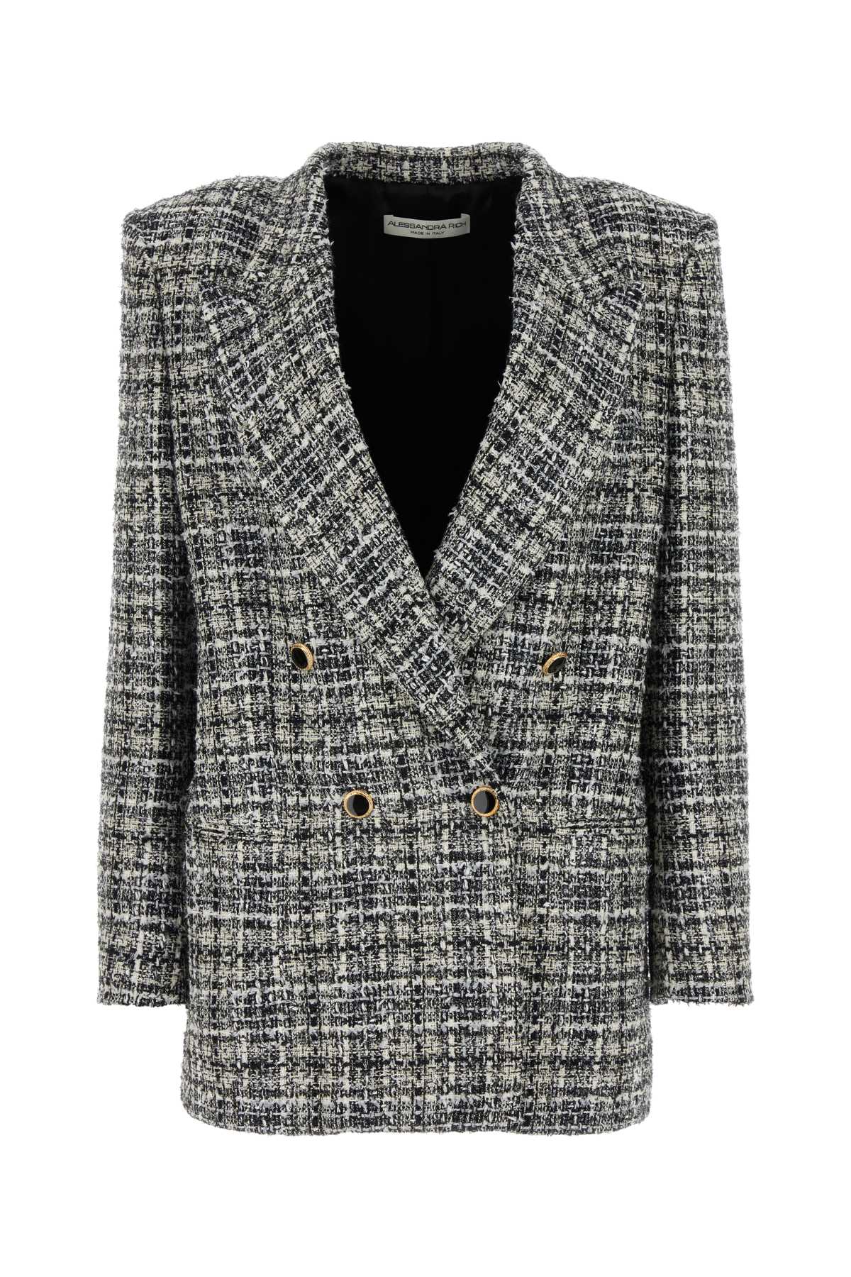 Embroidered tweed oversize blazer FABX3837F43680822 (ALESSANDRA RICH / ブレザー・ジャケット ) | ALESSANDRA RICH (アレッサンドラ リッチ)