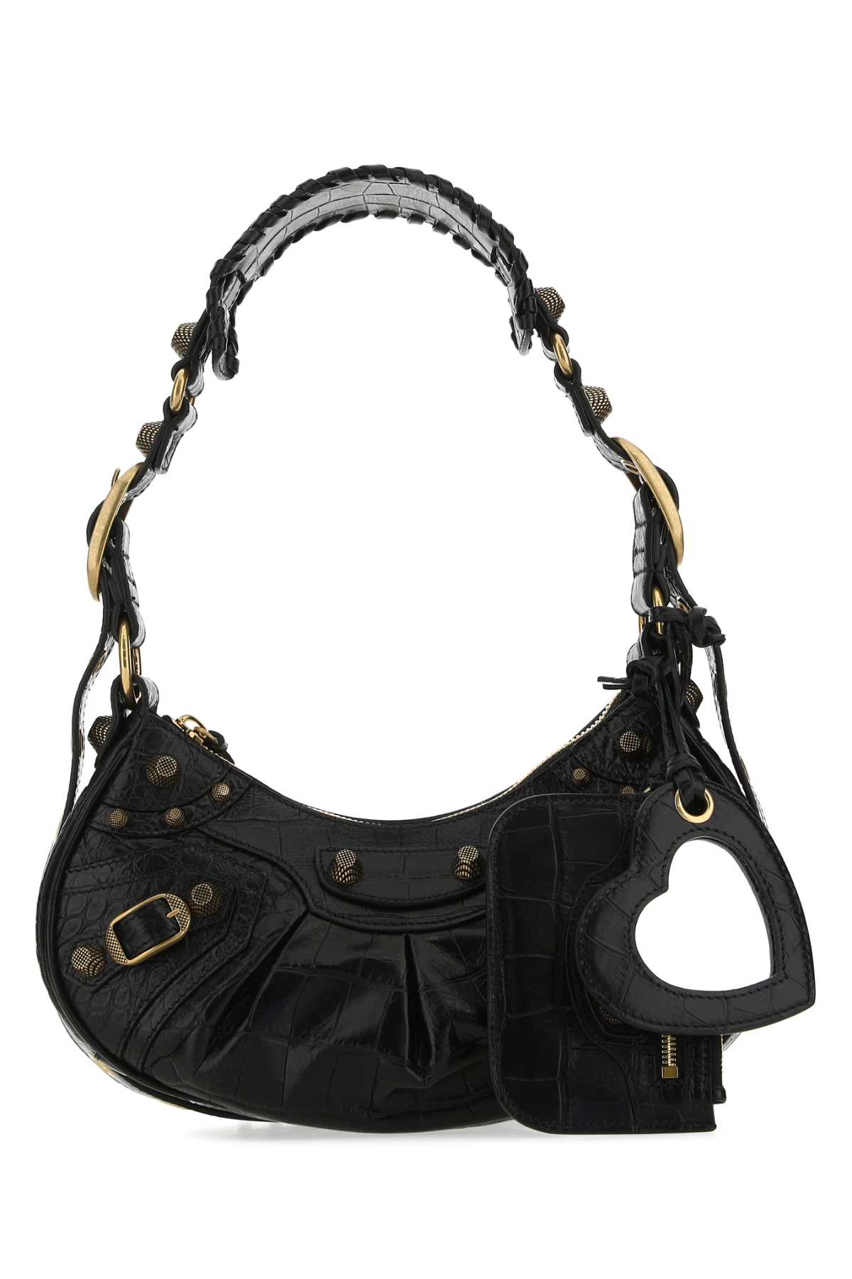 Black leather Le Cagole XS shoulder bag 67130923EBM1000 (Balenciaga / ハンドバッグ・ショルダーバッグ ) | Balenciaga (バレンシアガ)