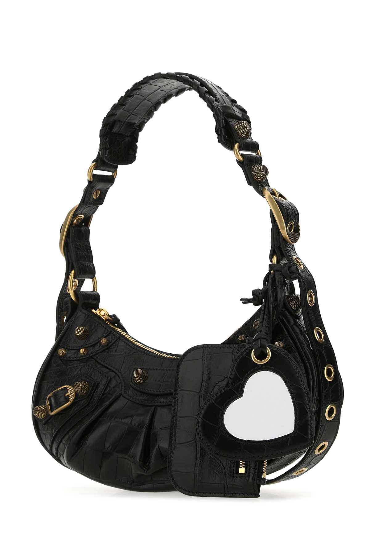 Black leather Le Cagole XS shoulder bag 67130923EBM1000 (Balenciaga / ハンドバッグ・ショルダーバッグ ) | Balenciaga (バレンシアガ)(1)
