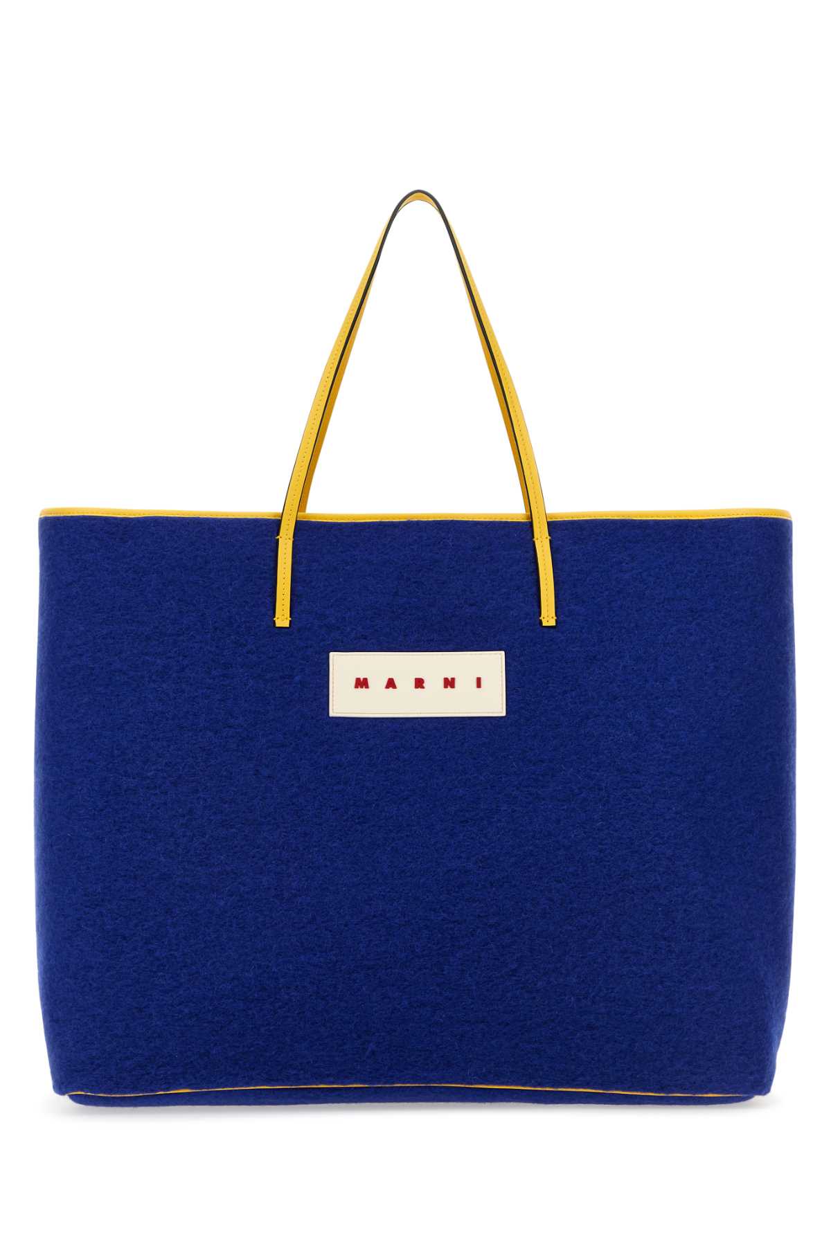 Blue felt medium Janus shopping bag SHMQ0062U0P580100B56 (Marni / トートバッグ ) | Marni (マルニ)