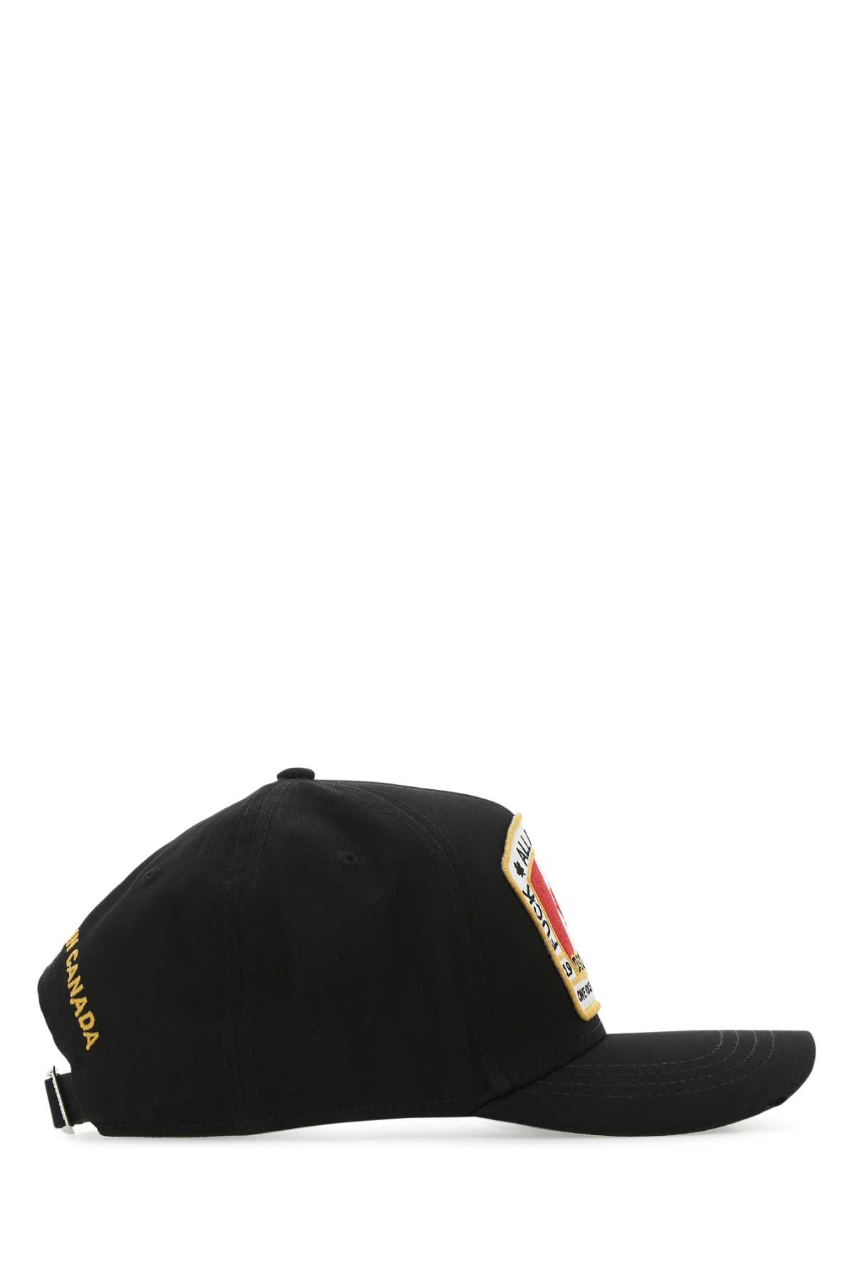 Black cotton baseball cap BCM401105C000012124 (Dsquared2 / 帽子 ) | Dsquared2 (ディースクエアード)(1)