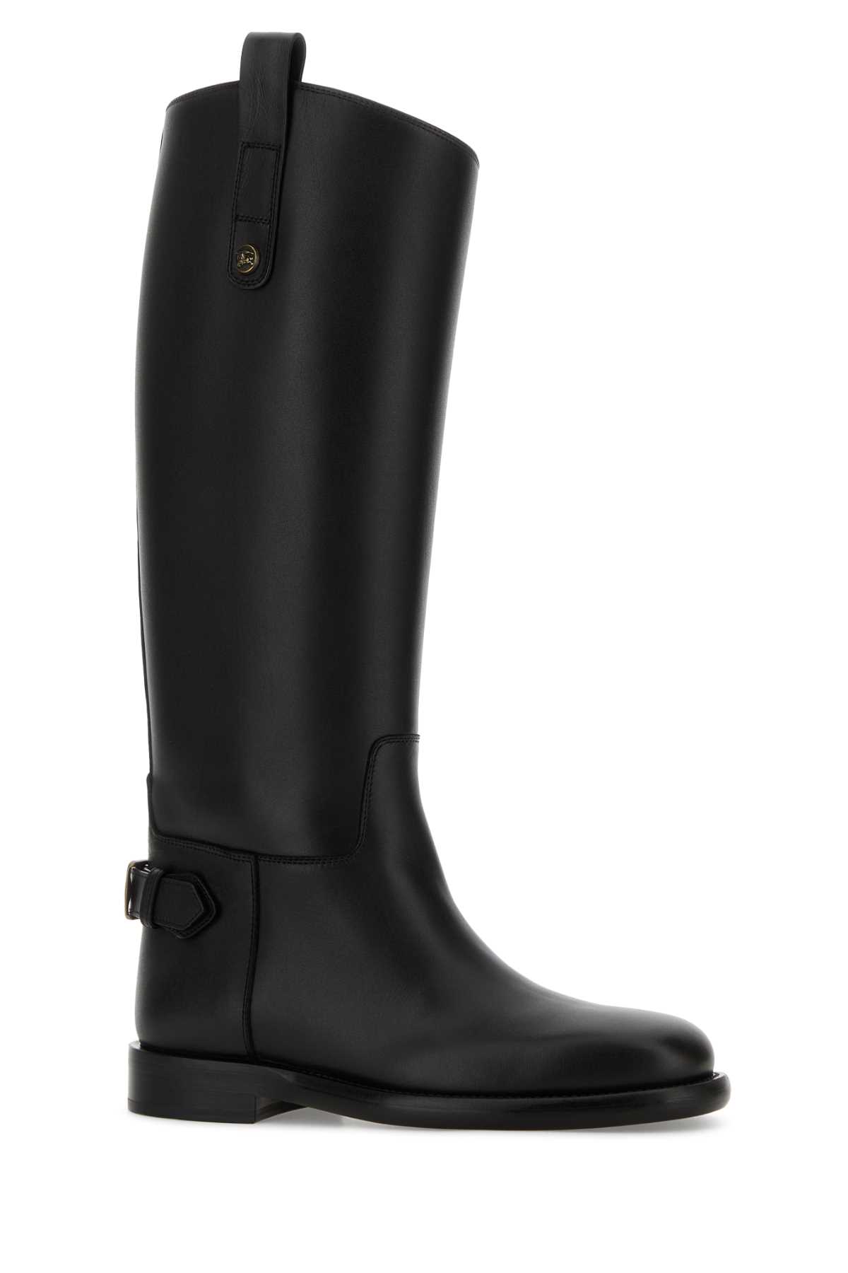 Black leather Cavalier boots 8114385A1189 (Burberry / ブーツ ) | Burberry (バーバリー)(1)