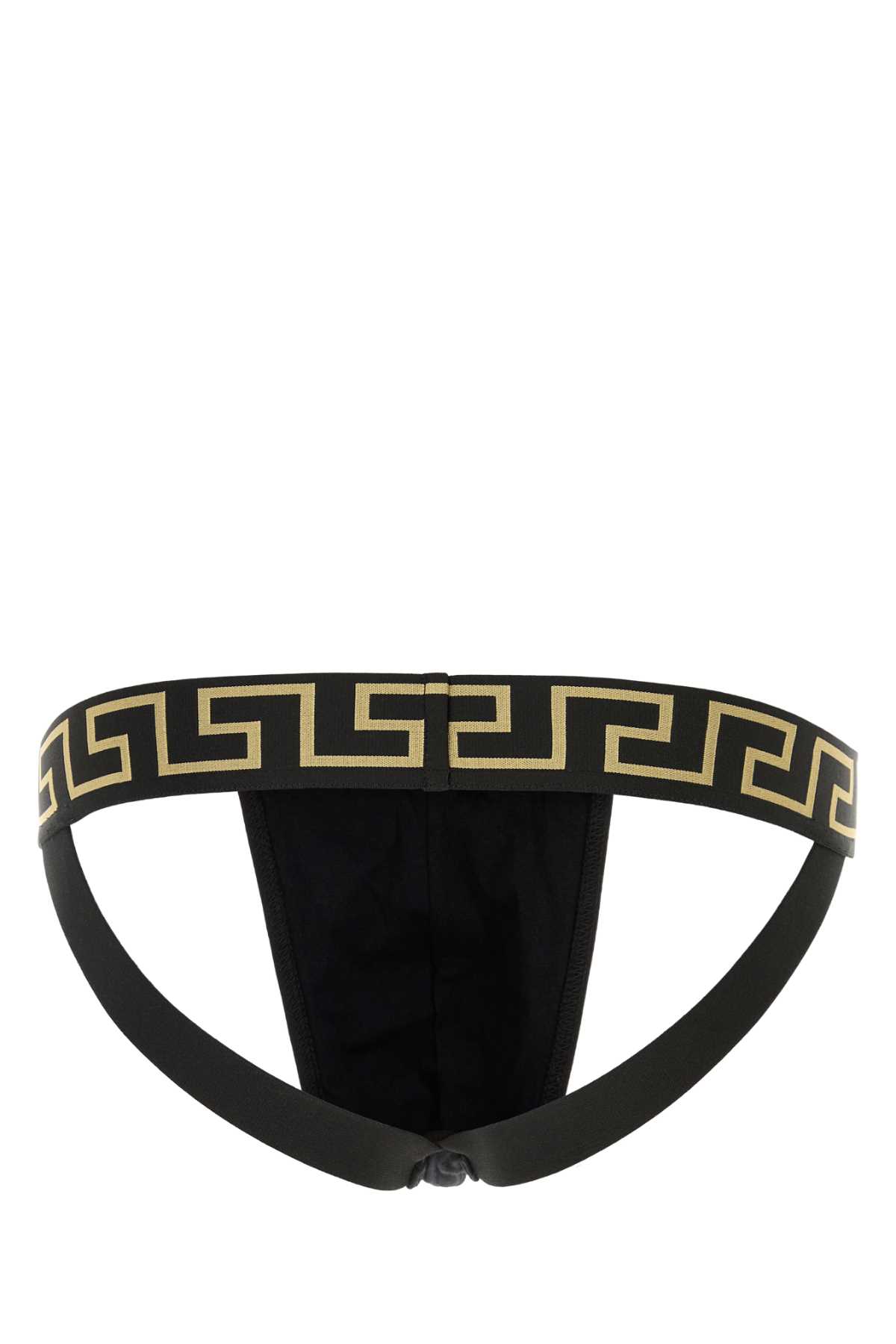 Black stretch cotton brief AUU010171A10011A80G (VERSACE / アンダーウェア ) | VERSACE (ヴェルサーチェ)(1)