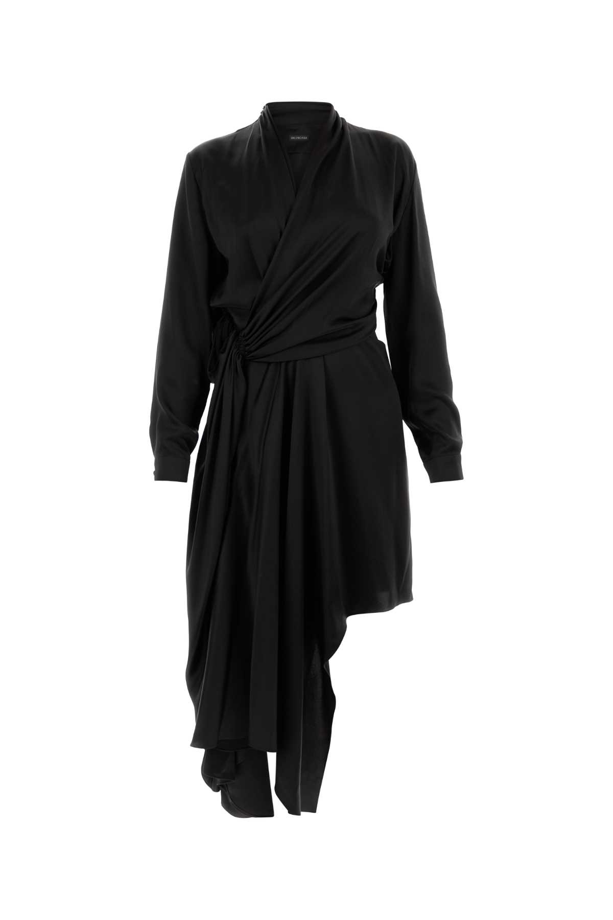 Black satin dress 809063TKN011000 (Balenciaga / ワンピース・ドレス・オールインワン ) | Balenciaga (バレンシアガ)