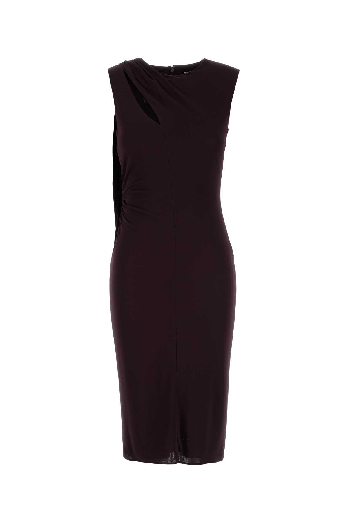 Plum viscose dress ABJ857JEX167GV699 (TOM FORD / ワンピース・ドレス・オールインワン ) | TOM FORD (トムフォード)