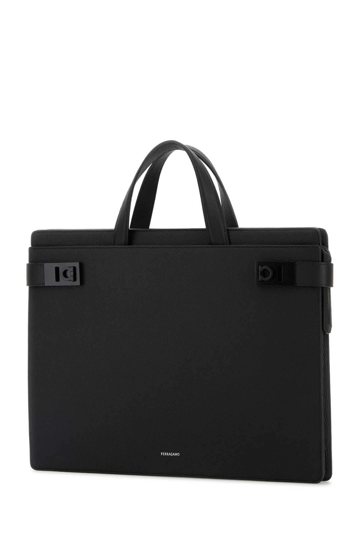 Black leather Twins briefcase 241258763935NERONERO (FERRAGAMO / ビジネス・トラベルバッグ ) | FERRAGAMO (フェラガモ)(1)