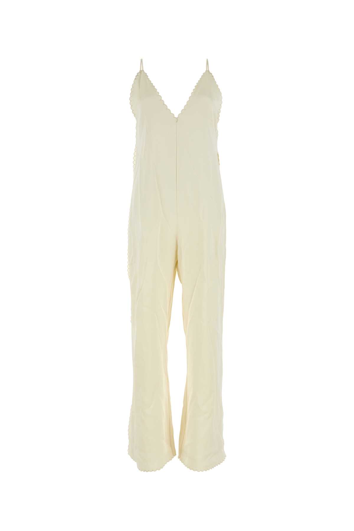 Ivory satin jumpsuit J01FP0101J76018109 (Jil Sander / ワンピース・ドレス・オールインワン ) | Jil Sander (ジルサンダー)