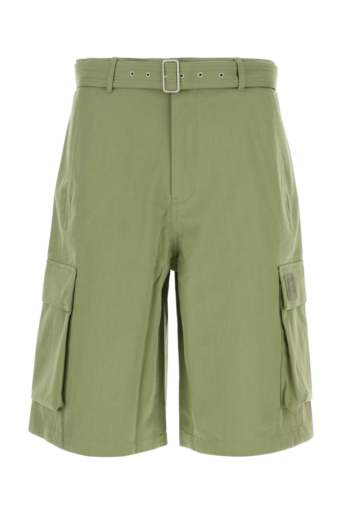 Green cotton bermuda shorts OM01405WW90260077 (Maison Kitsuné / ショートパンツ ) | Maison Kitsuné (メゾン キツネ)