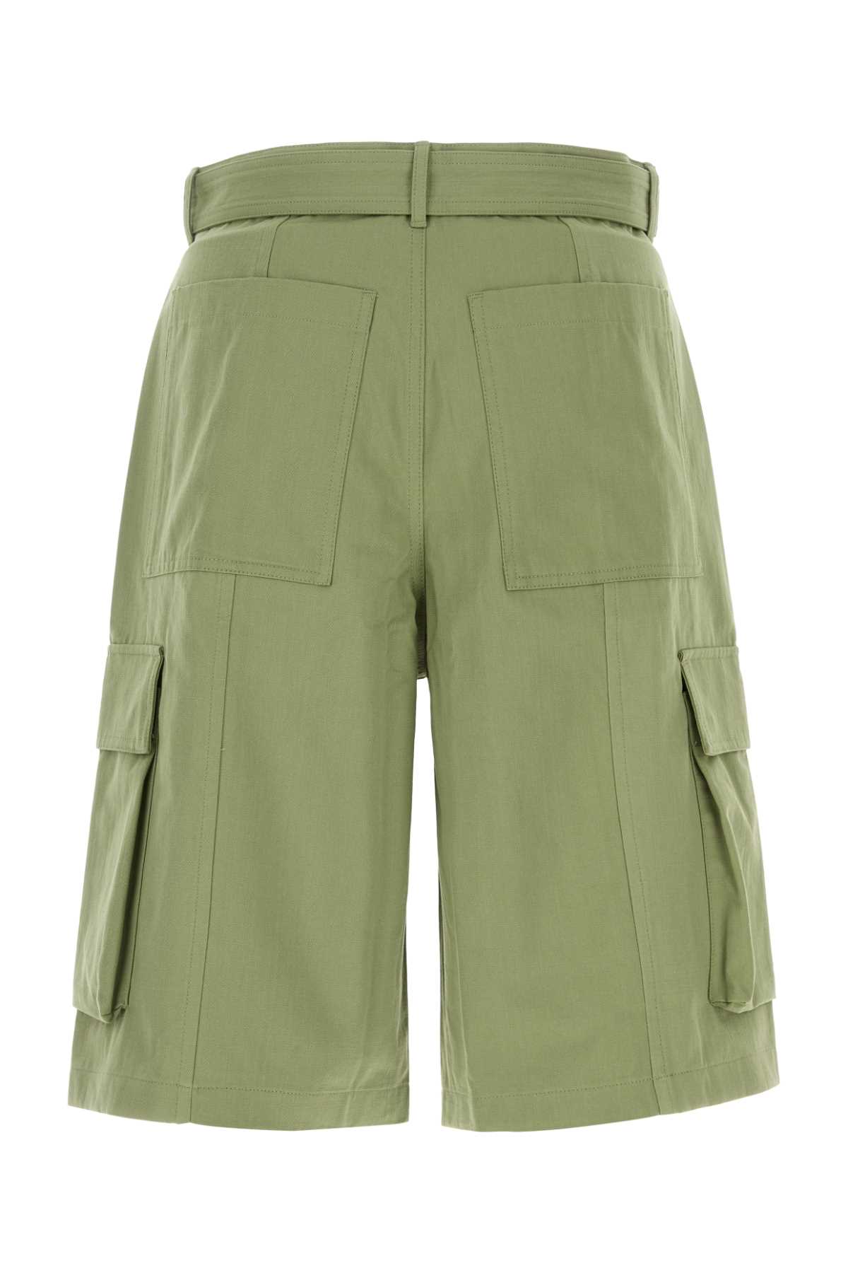 Green cotton bermuda shorts OM01405WW90260077 (Maison Kitsuné / ショートパンツ ) | Maison Kitsuné (メゾン キツネ)(1)