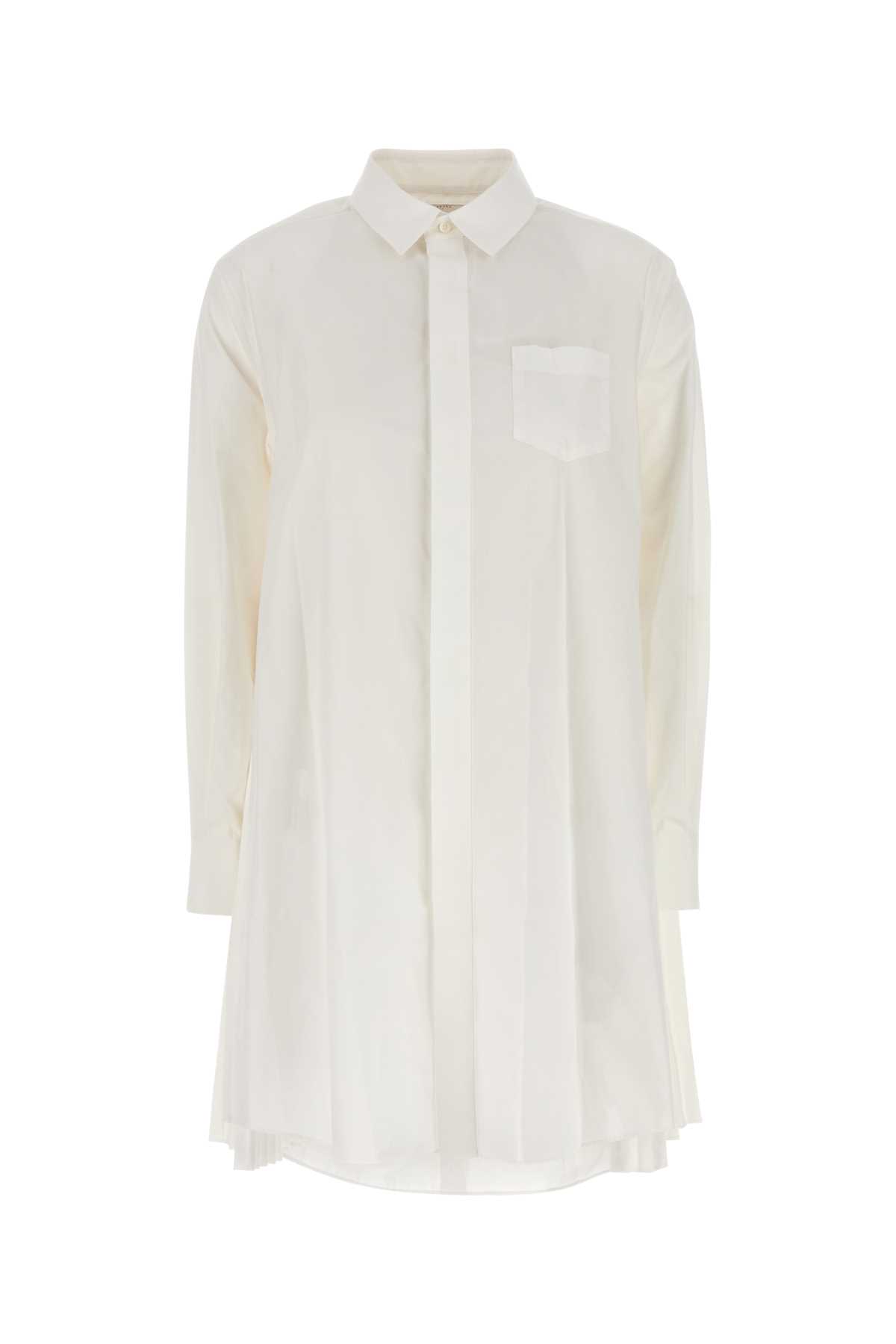 White poplin shirt dress 2508003151 (sacai / ワンピース・ドレス・オールインワン ) | sacai (サカイ)