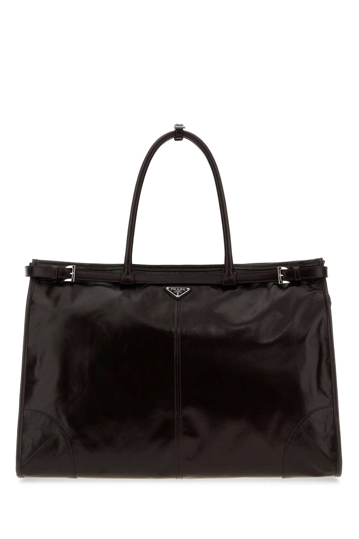 Chocolate leather large shopping bag 2VG1282CYRF01D6 (Prada / トートバッグ ) | Prada (プラダ)
