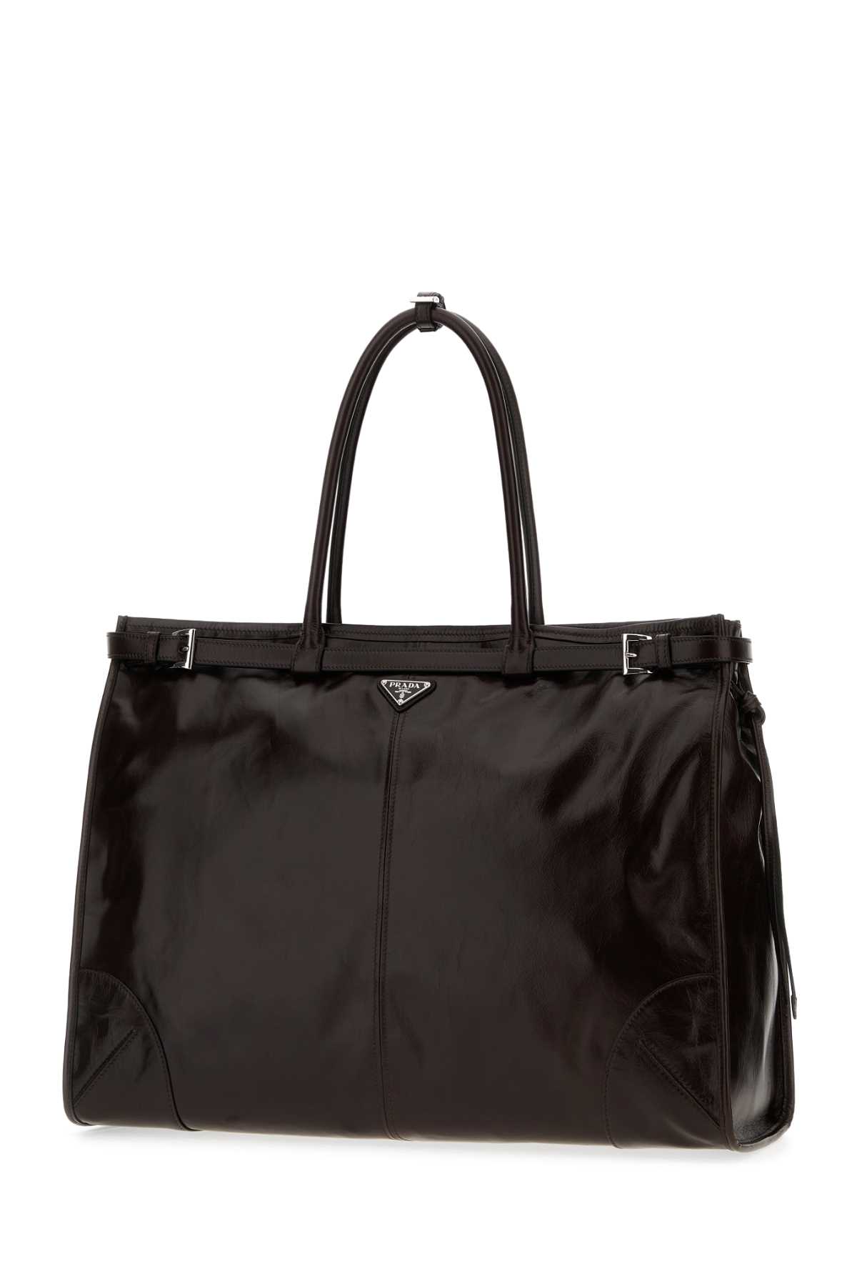 Chocolate leather large shopping bag 2VG1282CYRF01D6 (Prada / トートバッグ ) | Prada (プラダ)(1)