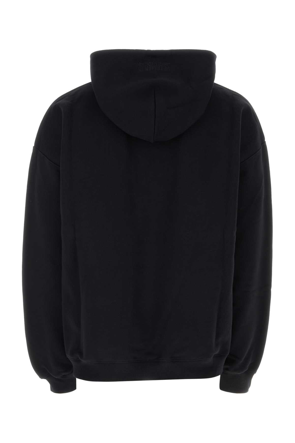 Black cotton blend oversize sweatshirt UE63HD600BBLACK (VETEMENTS / スウェット・フーディー ) | VETEMENTS (ヴェトモン)(1)