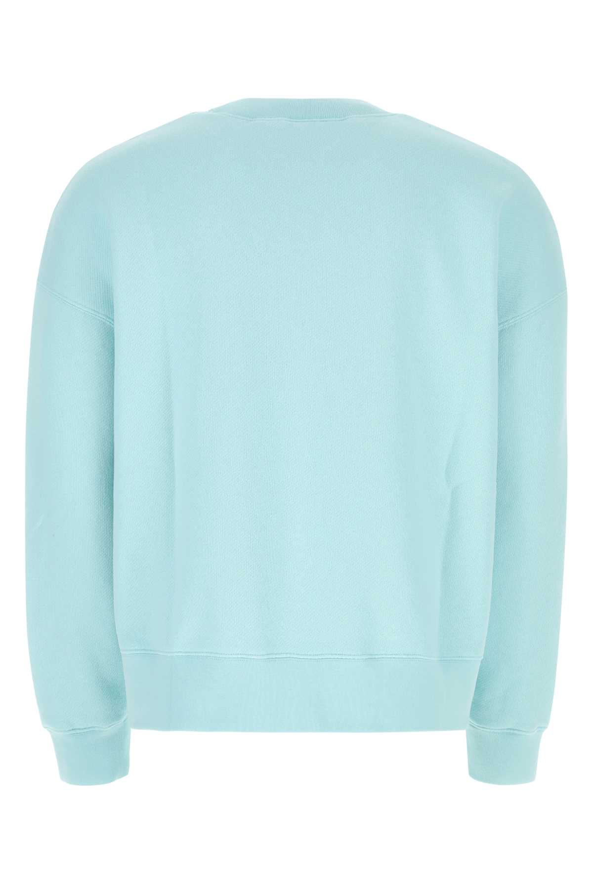 Pastel light-blue cotton sweatshirt PMBA026S23FLE0054001 (Palm Angels / スウェット・フーディー ) | Palm Angels (パームエンジェルス)(1)